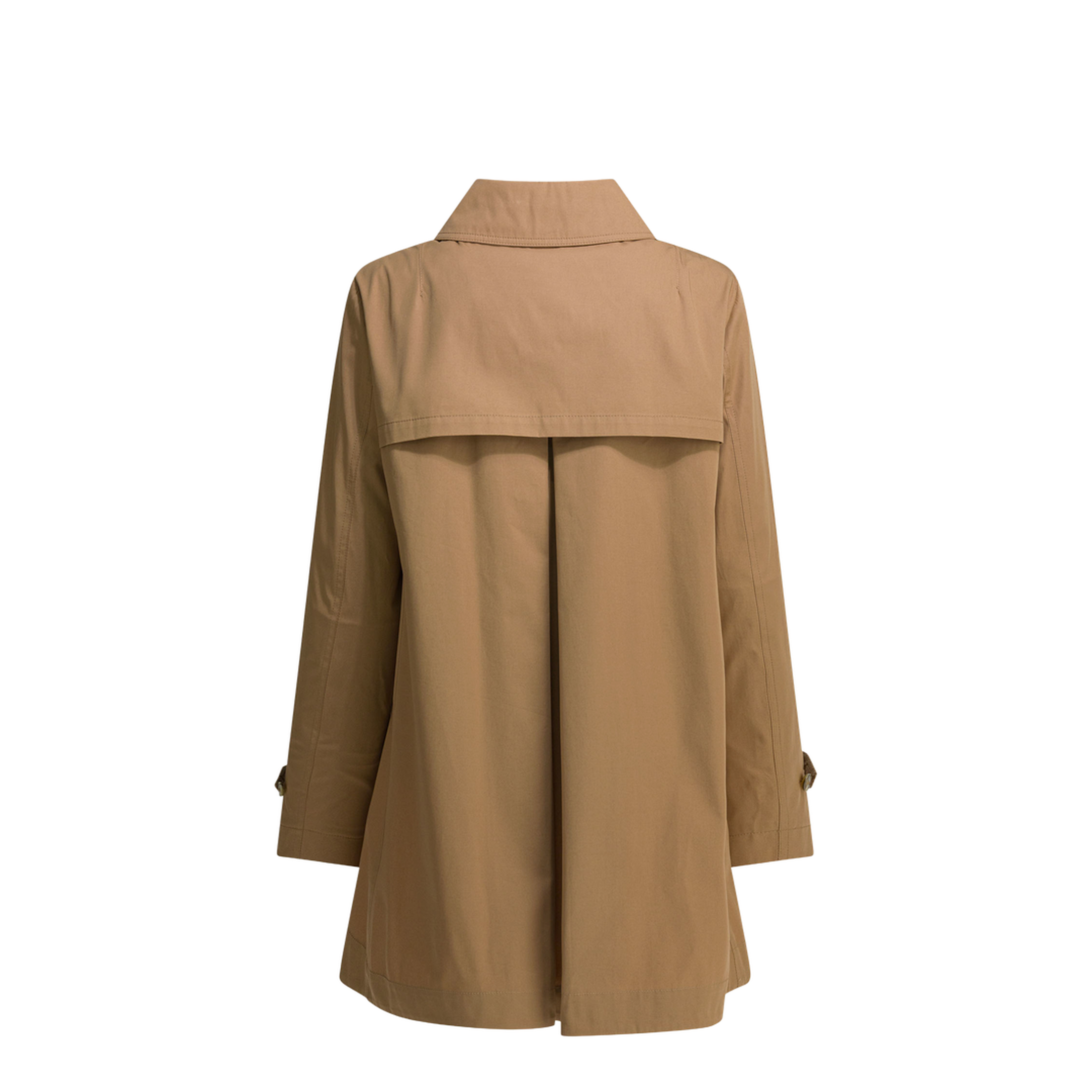 Short Cotton Gabardine Trench Coat - Image 2