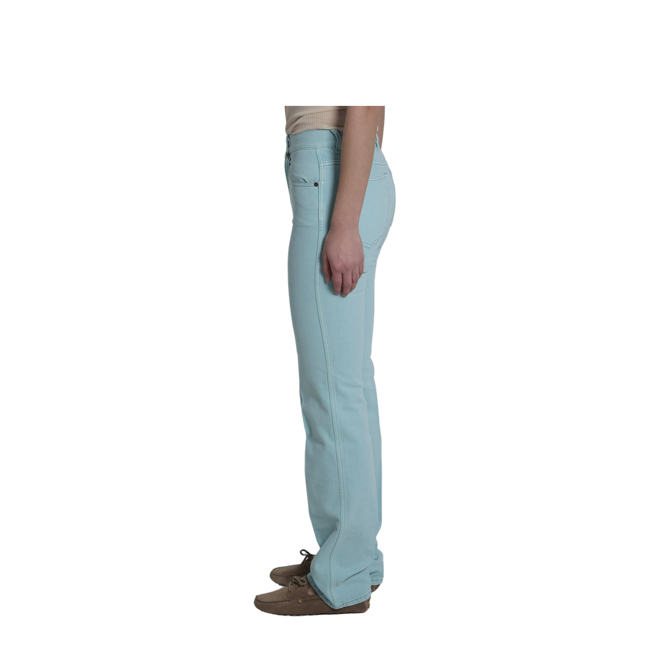 Straight Leg Jeans In Denim - Image 3