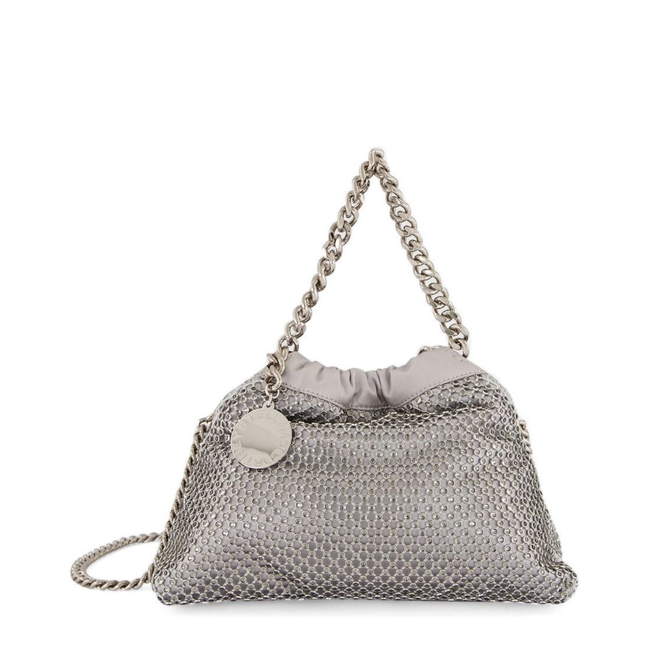 Falabella Mini Polyester Drawstring Bag - Argento - Image 5