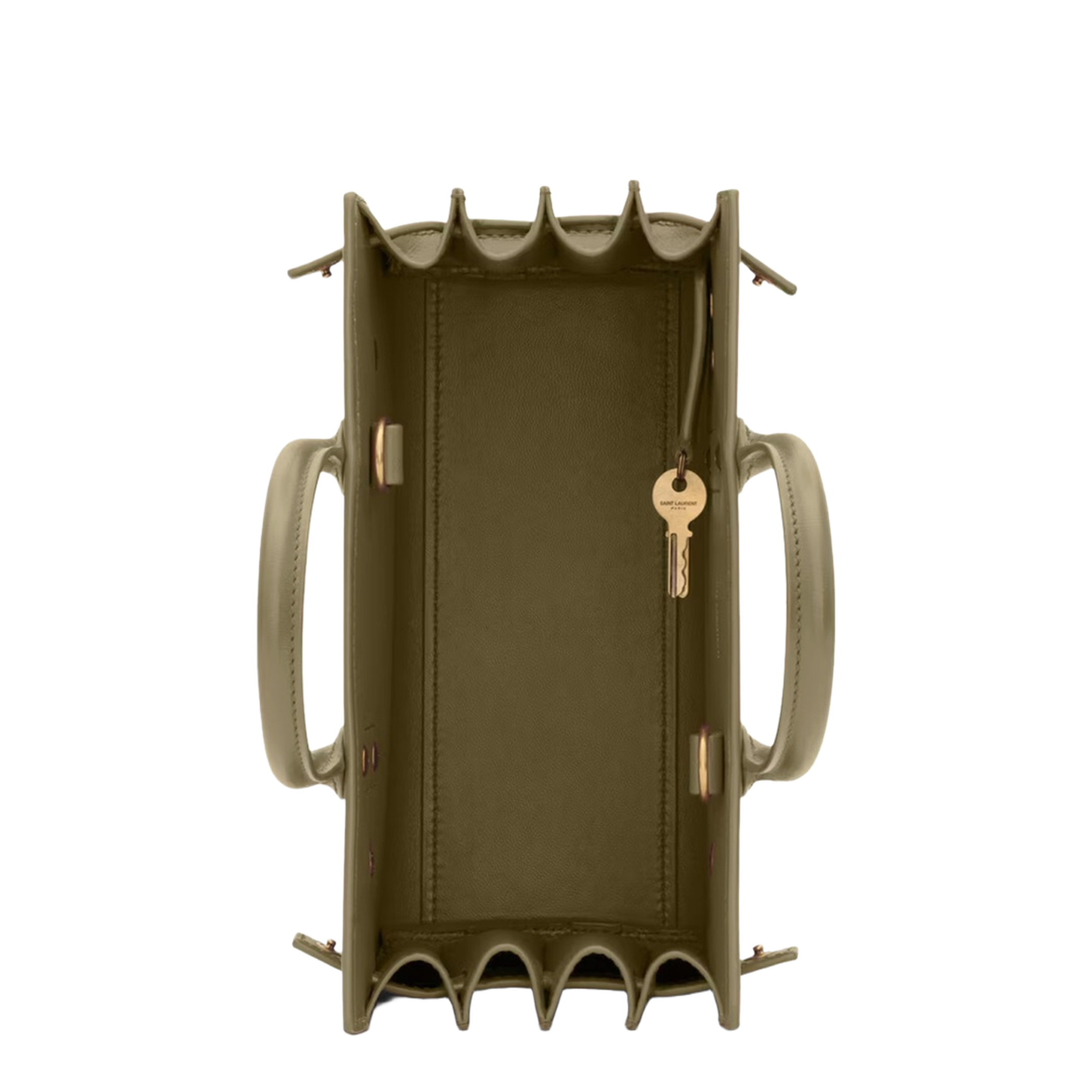 Sac de Jour Nano Smooth Leather Tote - Khaki (Green) - Image 5