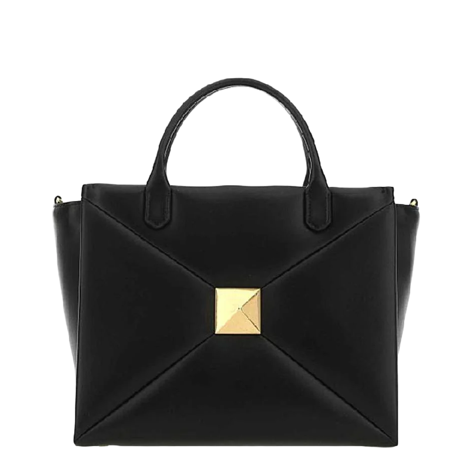 One Stud Leather Handbag Black - Image 1