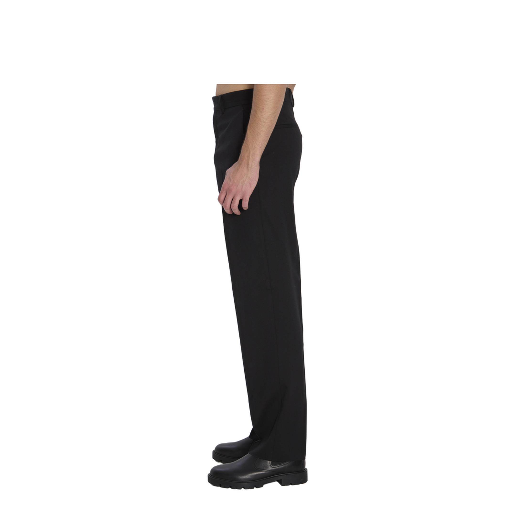 Black Wool Trousers - Image 3