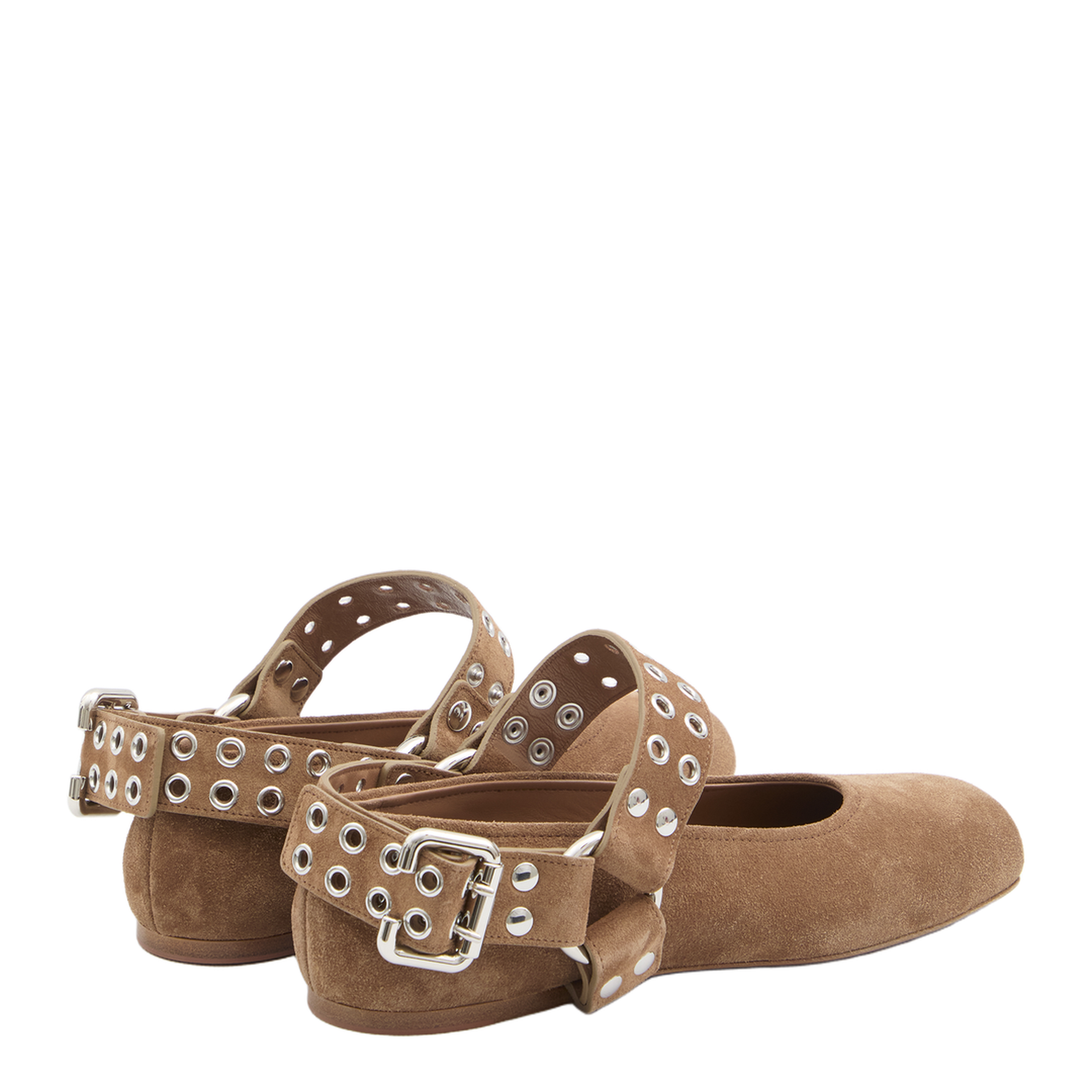 Suede Ballet Flats - Image 3