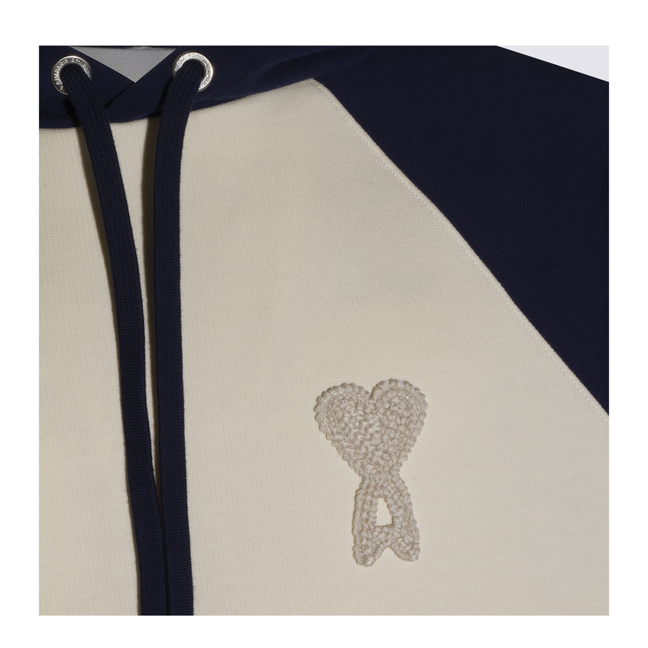 Hoodie in Cream/Blue - Image 6