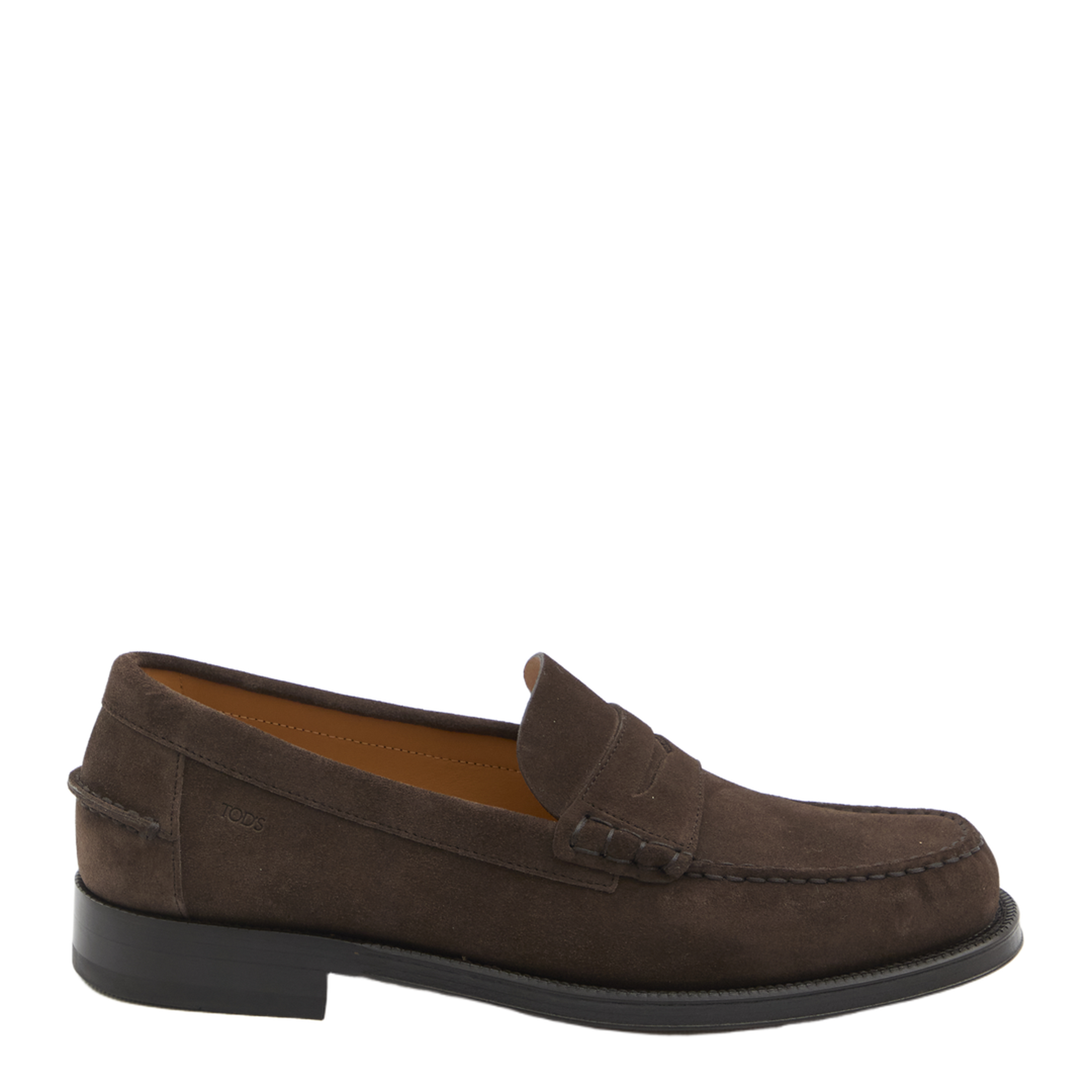 Dark Brown Suede Loafers - Image 1