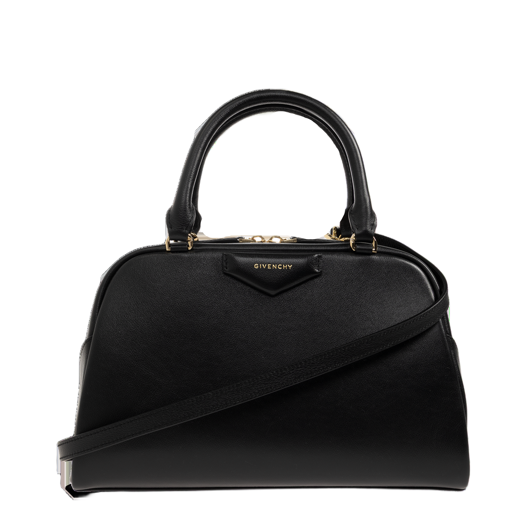 Antigona East-West Calfskin Bowling Bag - Black - Image 1