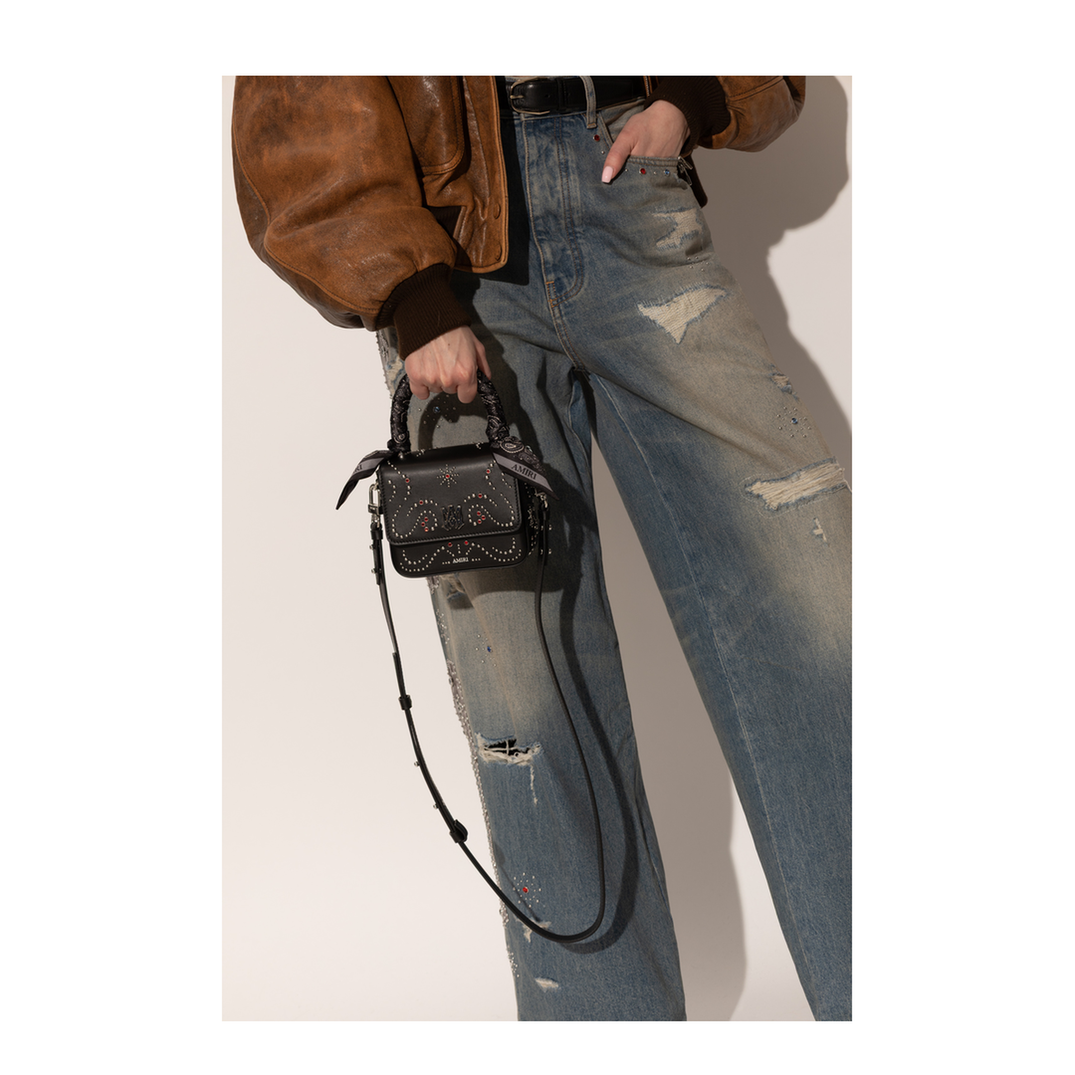 Micro MA Stud Bag - Black - Image 2
