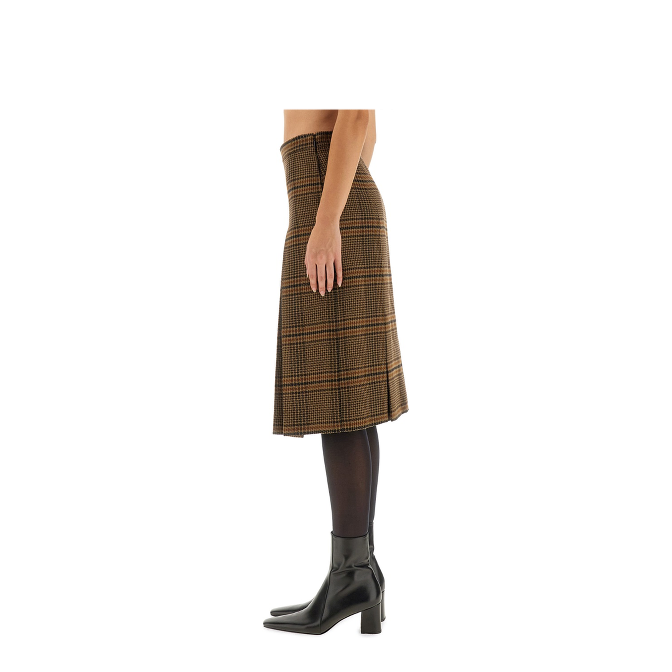 Wool and Cashmere Midi Skirt - Image 4