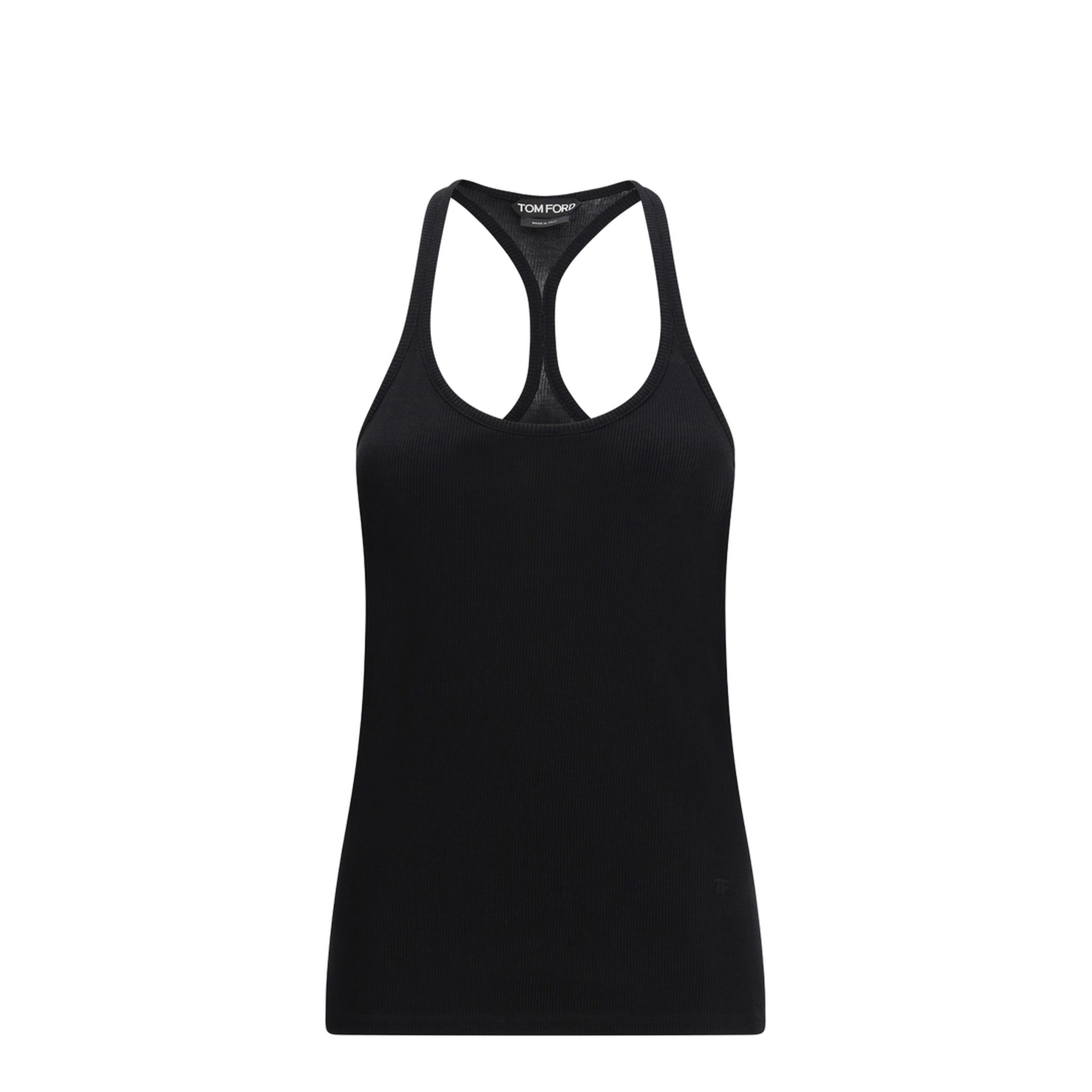 Silk-blend Ribbed Jersey Tank Top - Image 1
