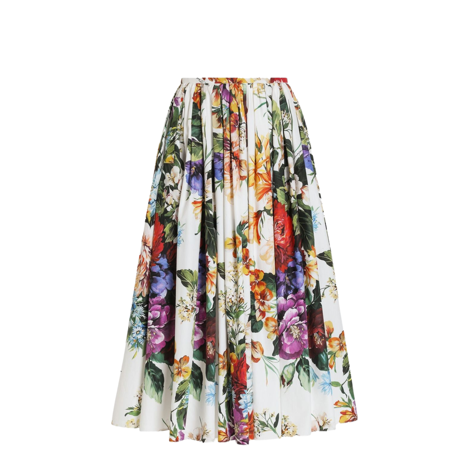 Floral Print Midi Skirt - Image 1