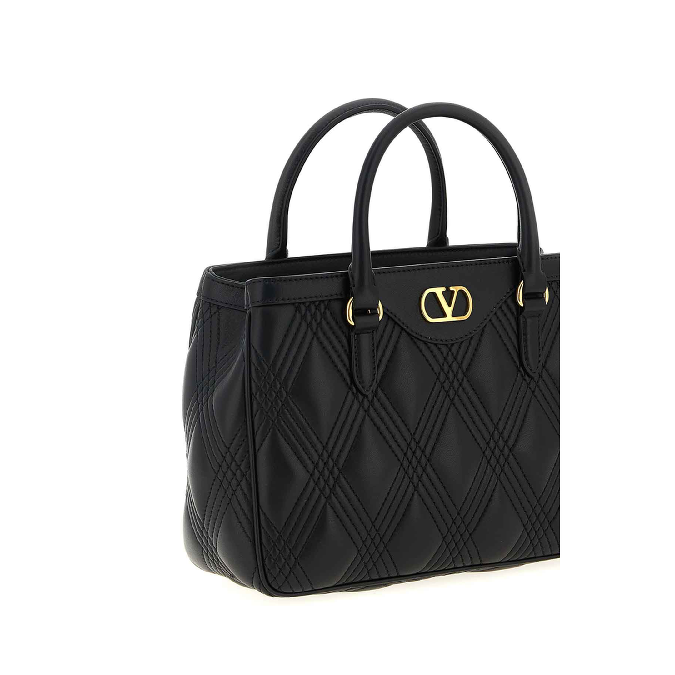 Quiltie 67 Nappa Leather Handbag - Black - Image 3