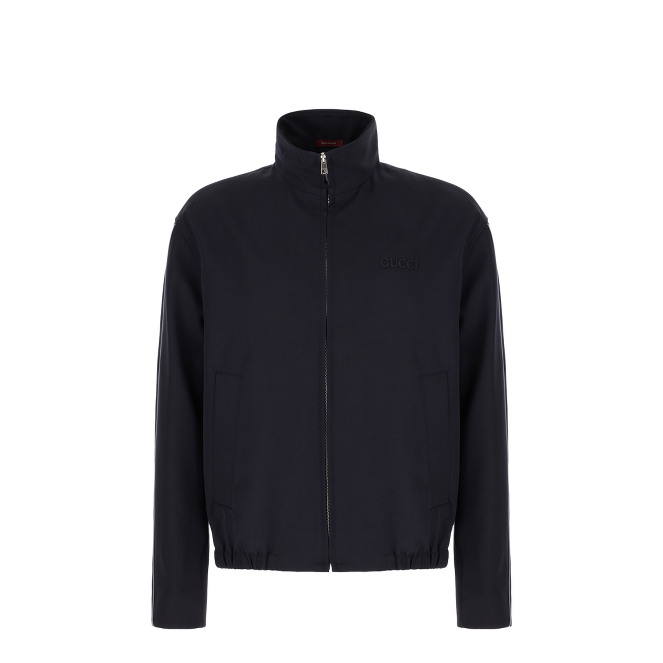 Black Polyester Blend Jacket - Image 1