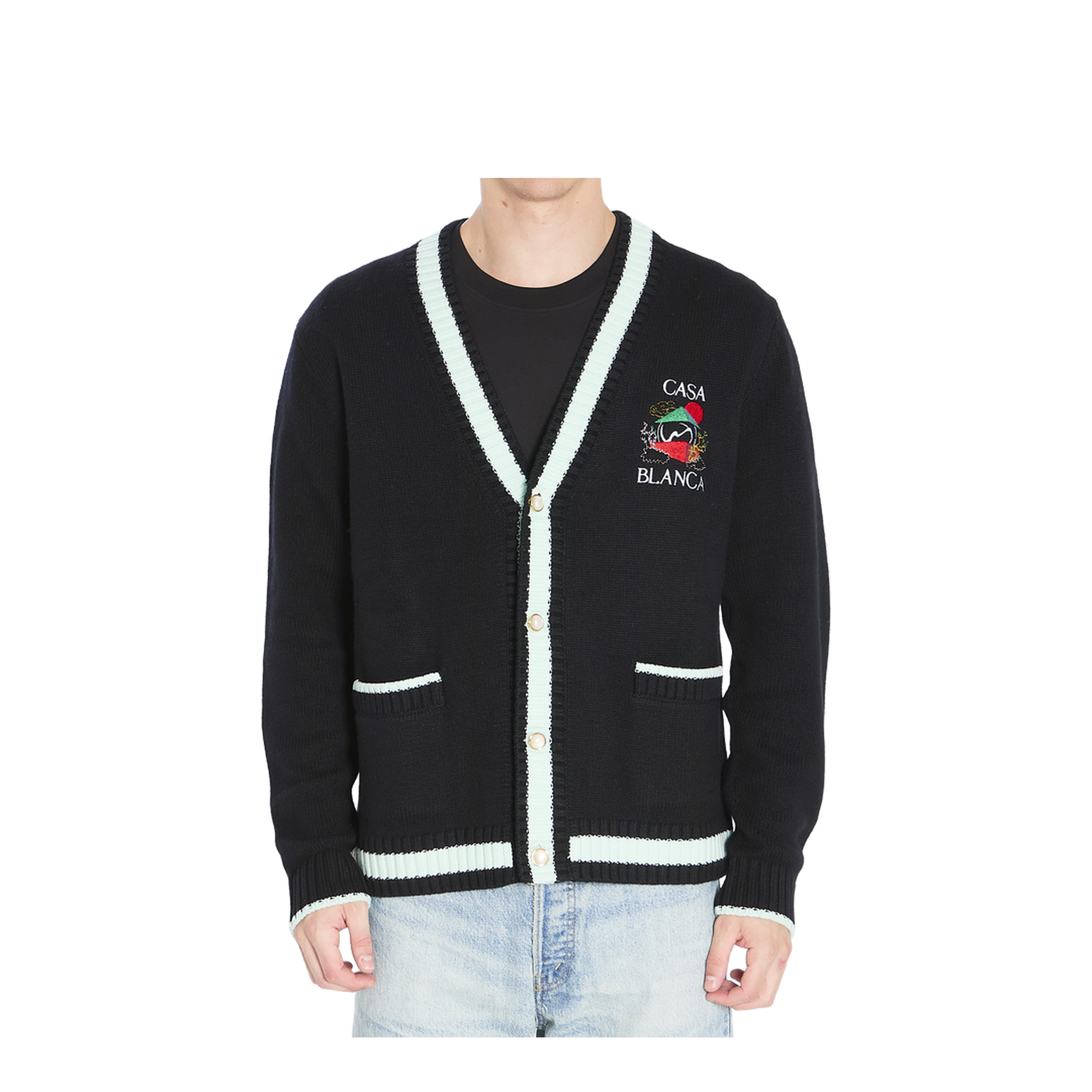 Cardigan with Stacked Casa Mountain Temple Design - Image 1