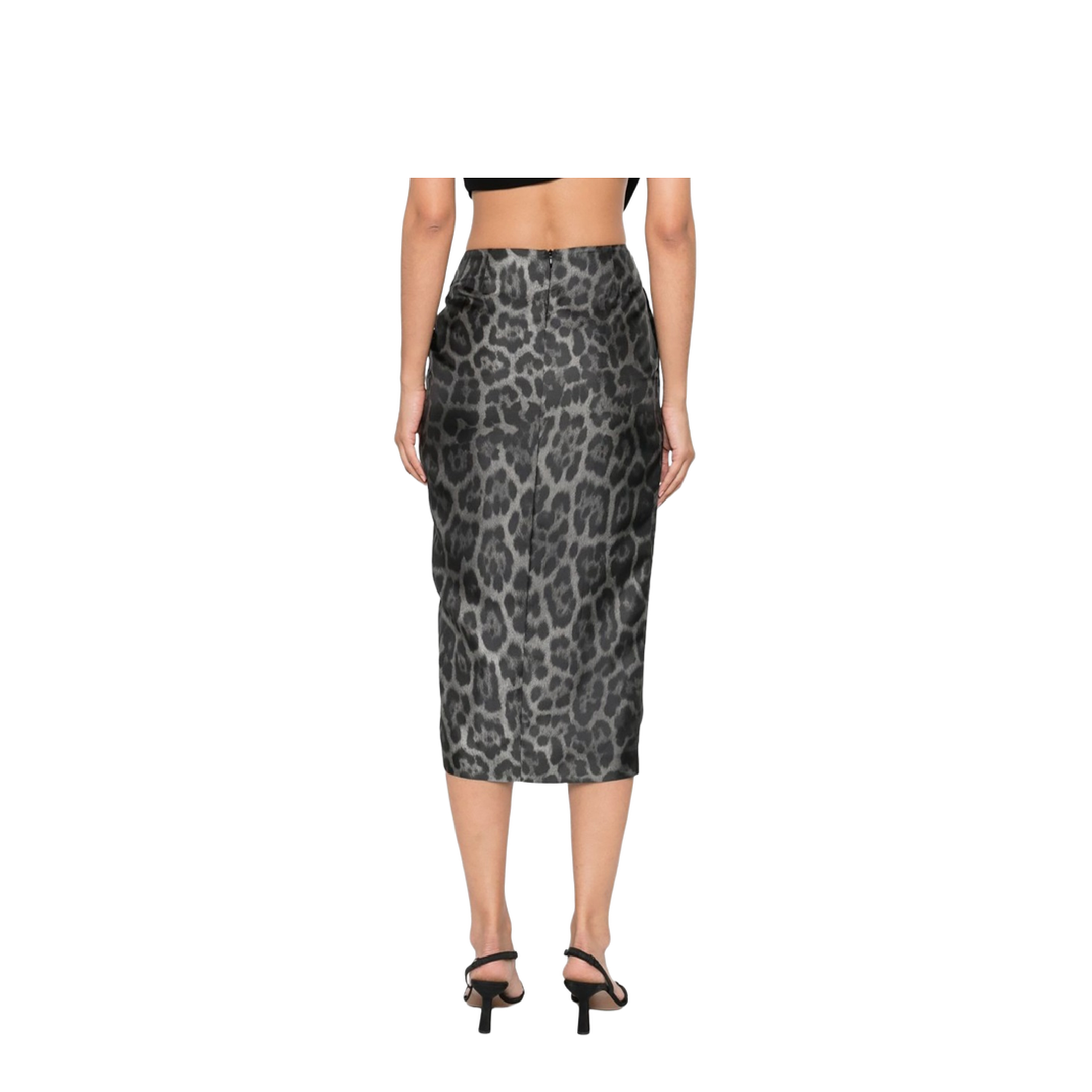 Silk Midi Skirt - Image 3