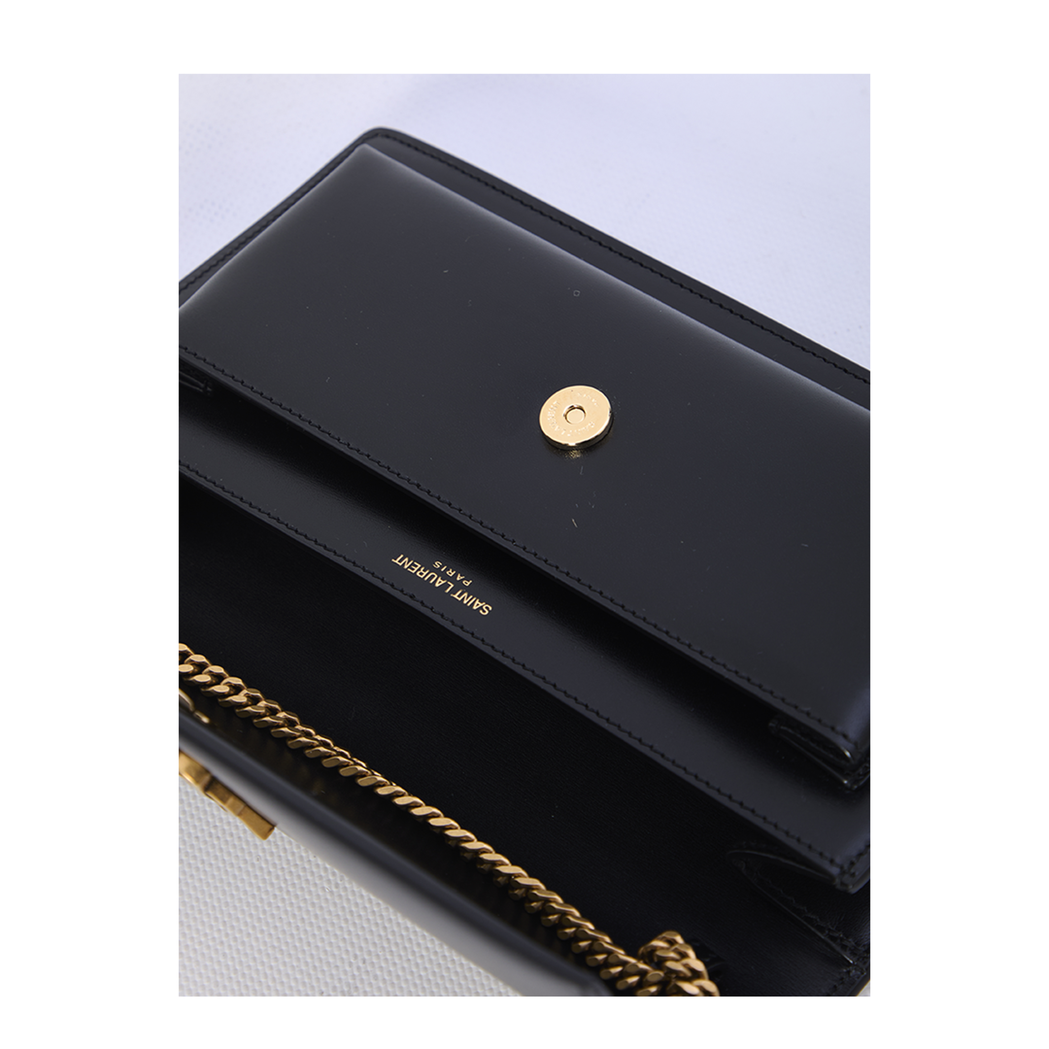 Box Small Lambskin Clutch - Noir - Image 4
