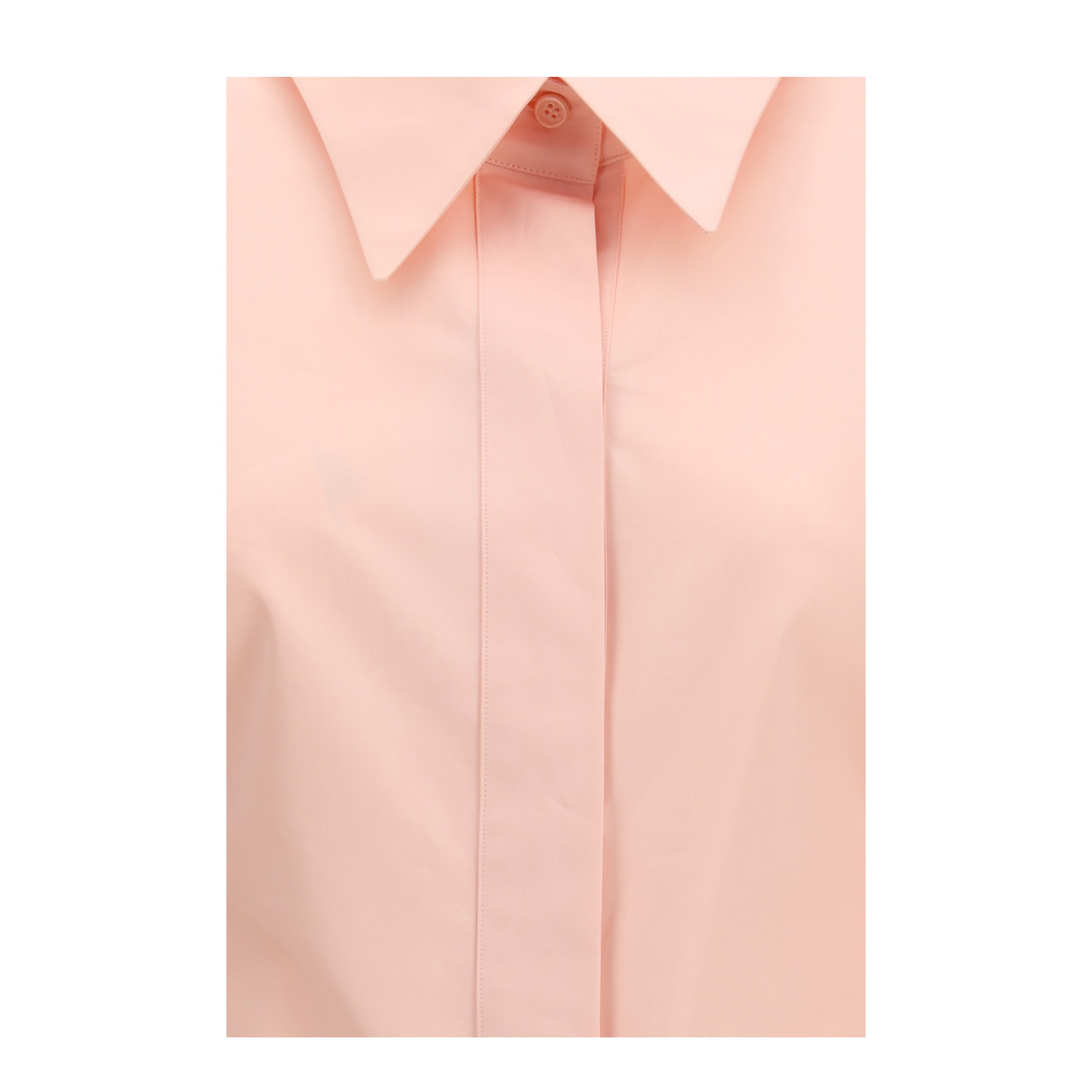Cut-out Cotton Poplin Shirt - Image 3