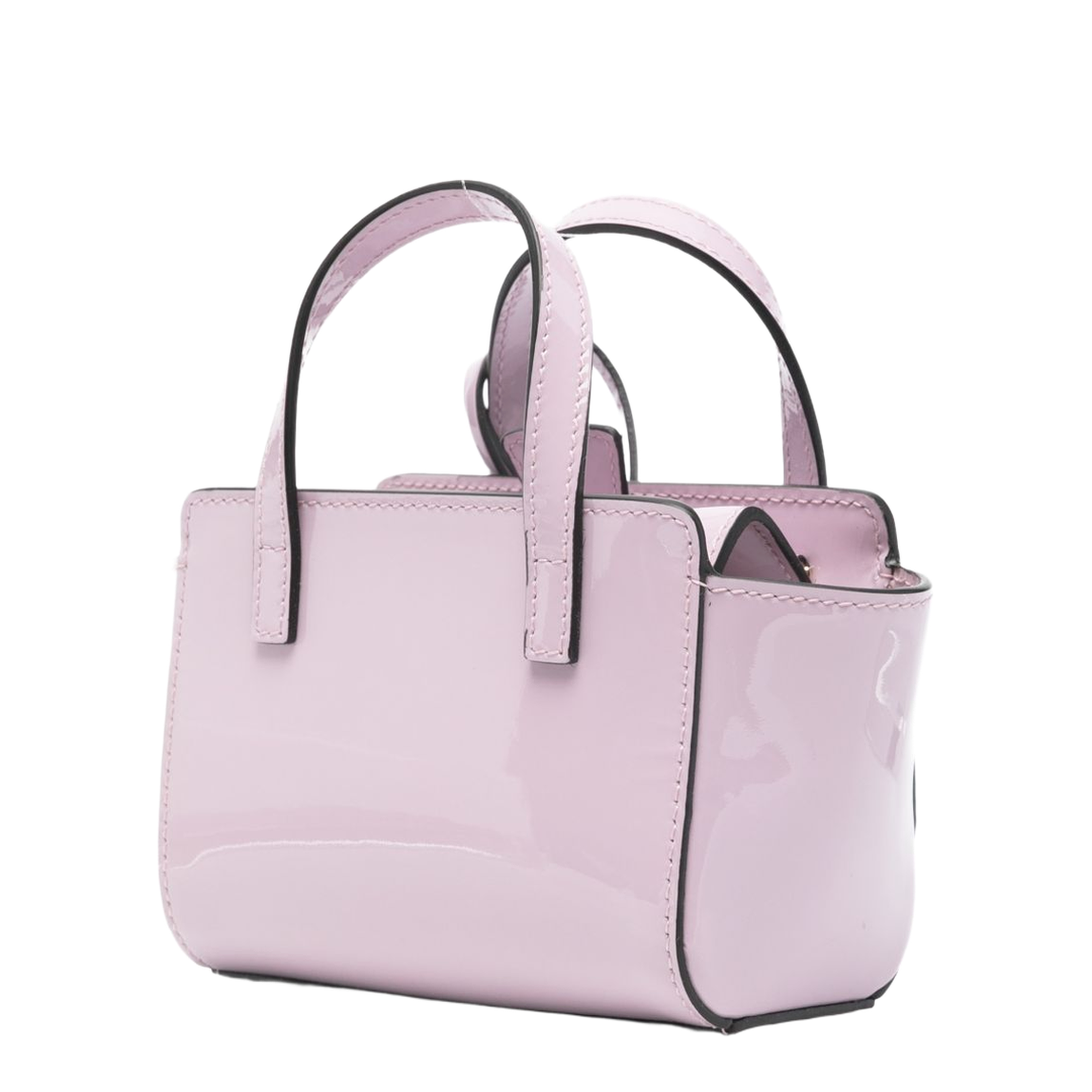 Flap XS Calf Leather Tote Bag - Lilac - Image 2