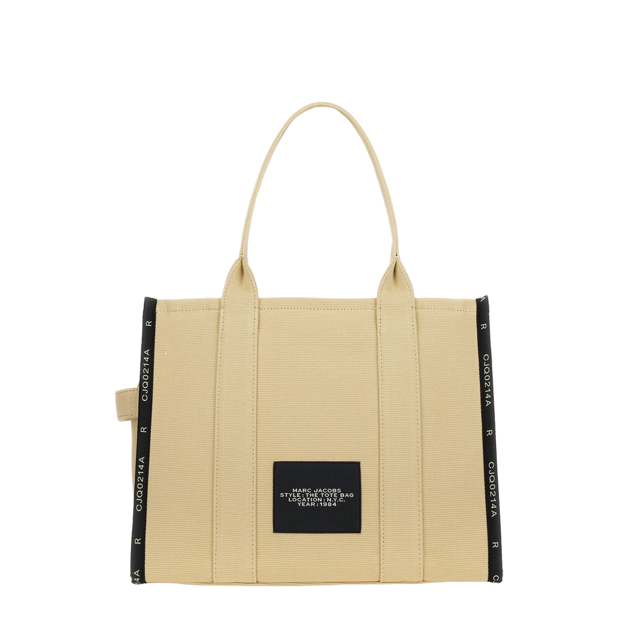 The Tote Bag Large Jacquard Tote - Warm Sand - Image 4