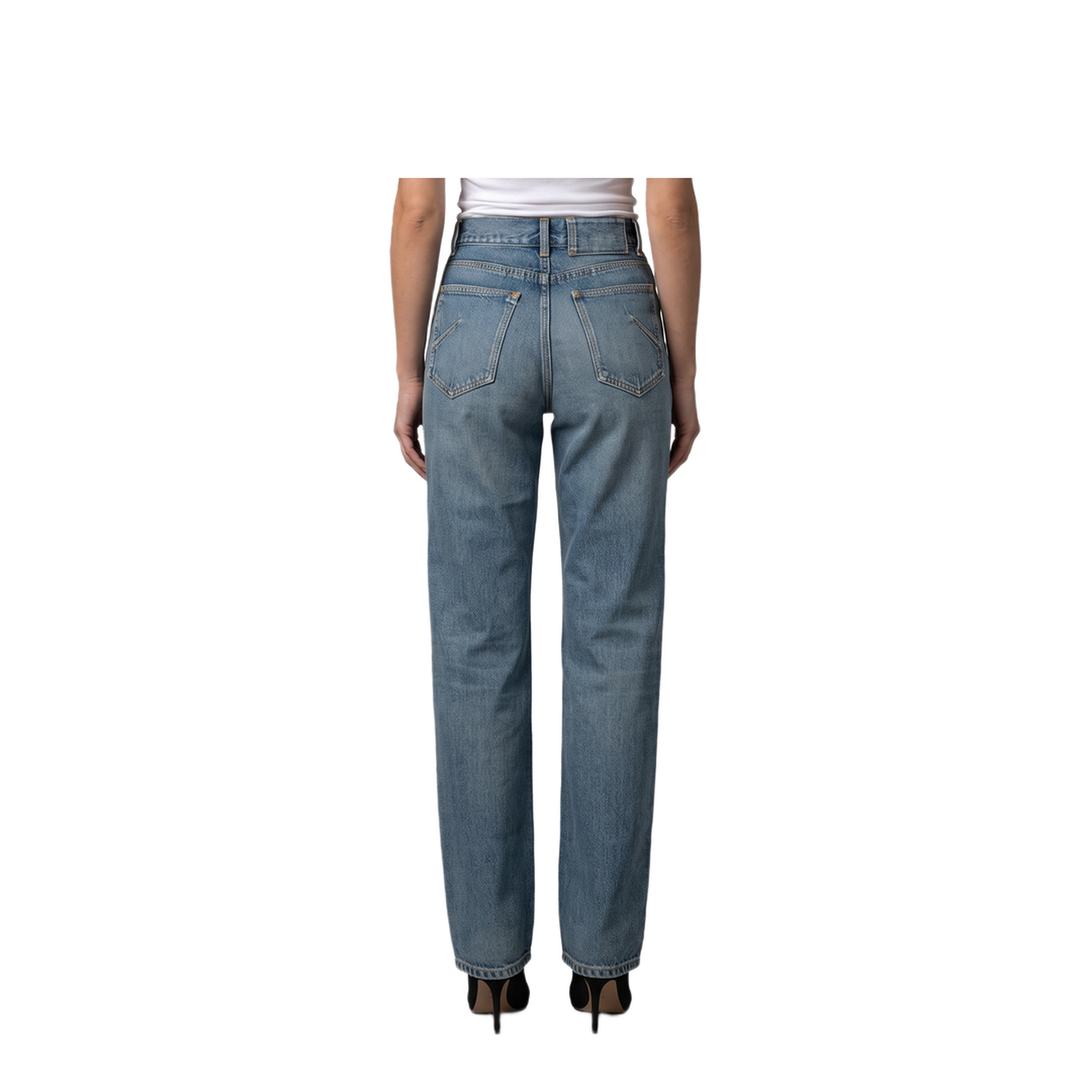 Straight-Leg Denim Jeans - Image 3