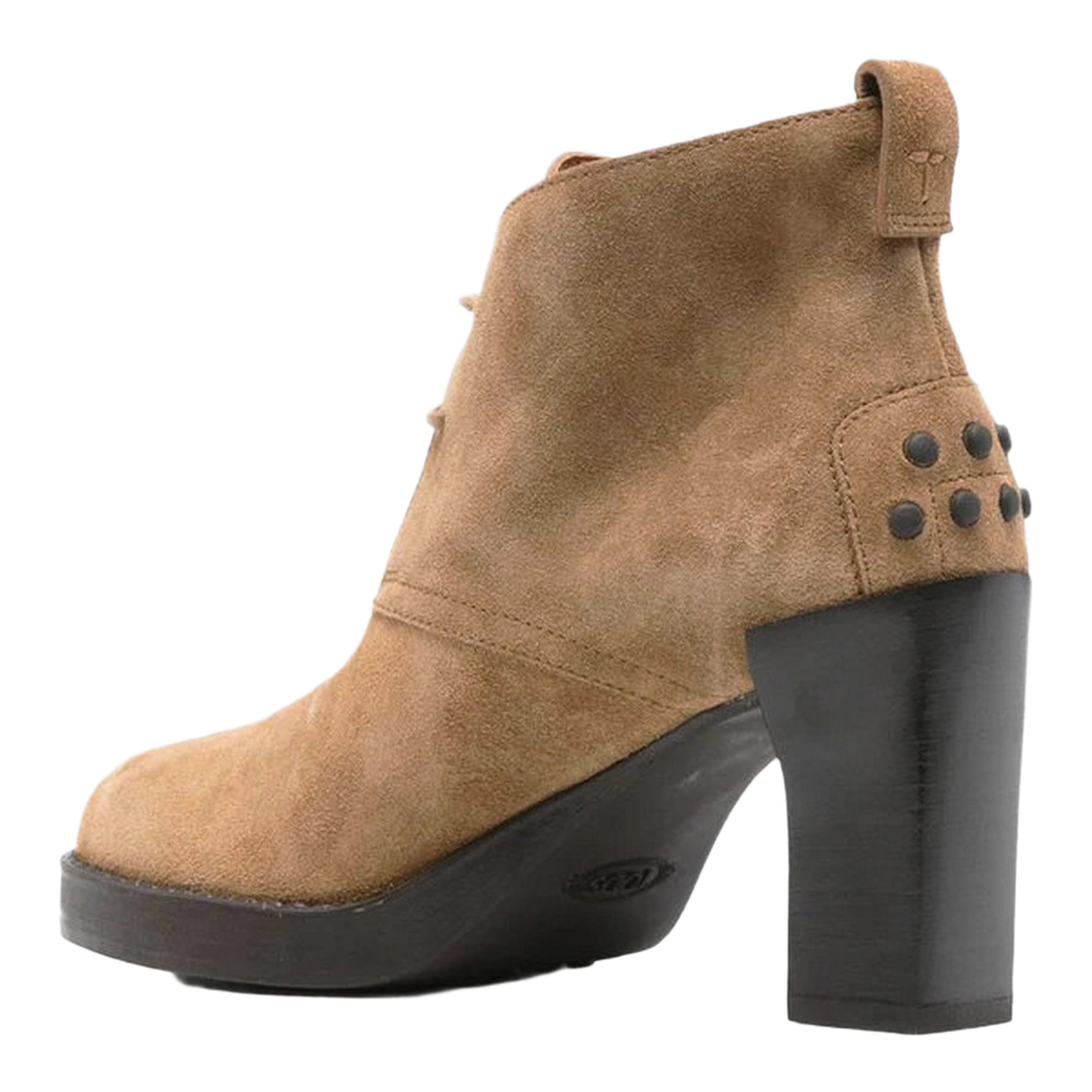Brown Suede Upper Lace-Up Shoes - Image 3
