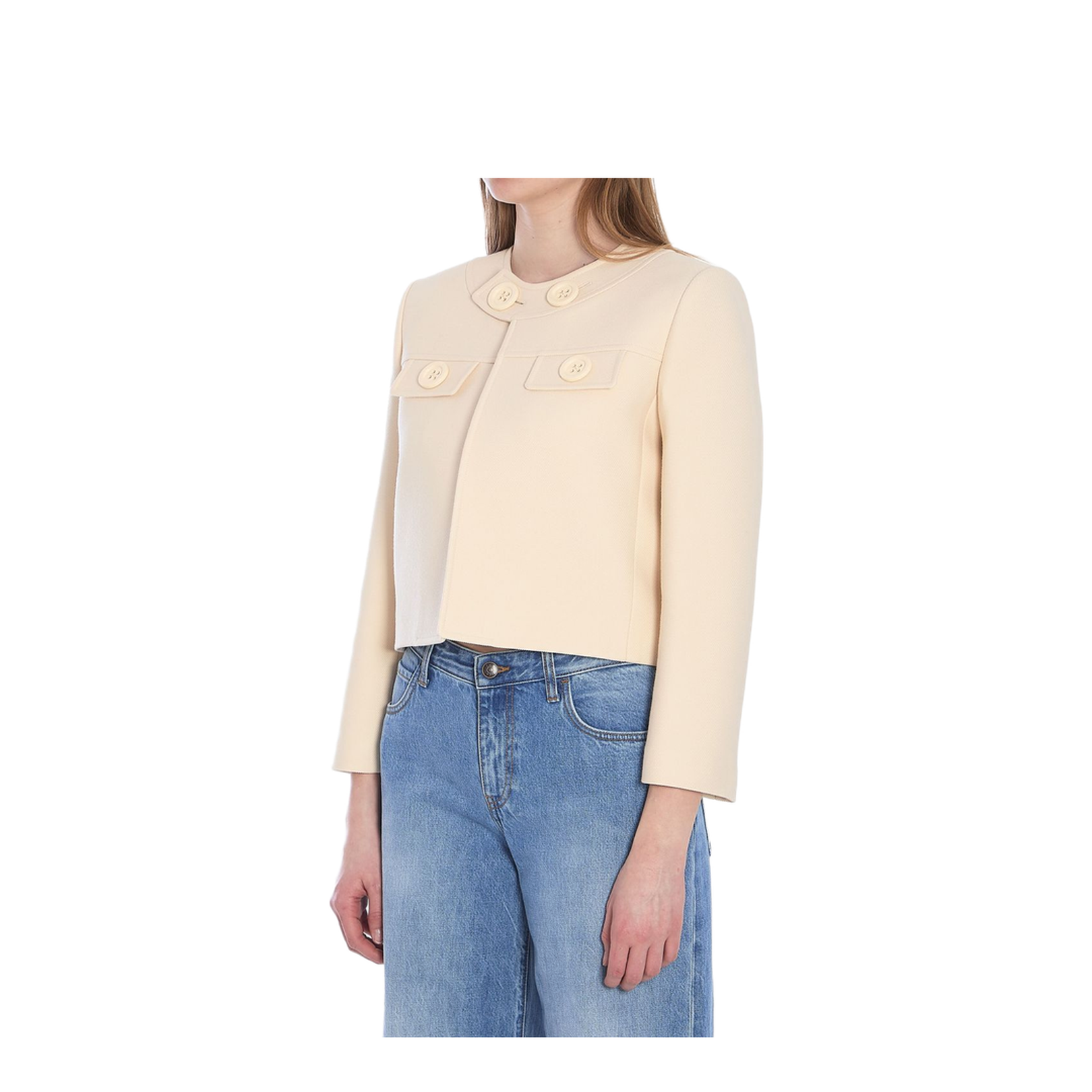 Brompton Jacket in Wool Silk Gabardine - Image 4