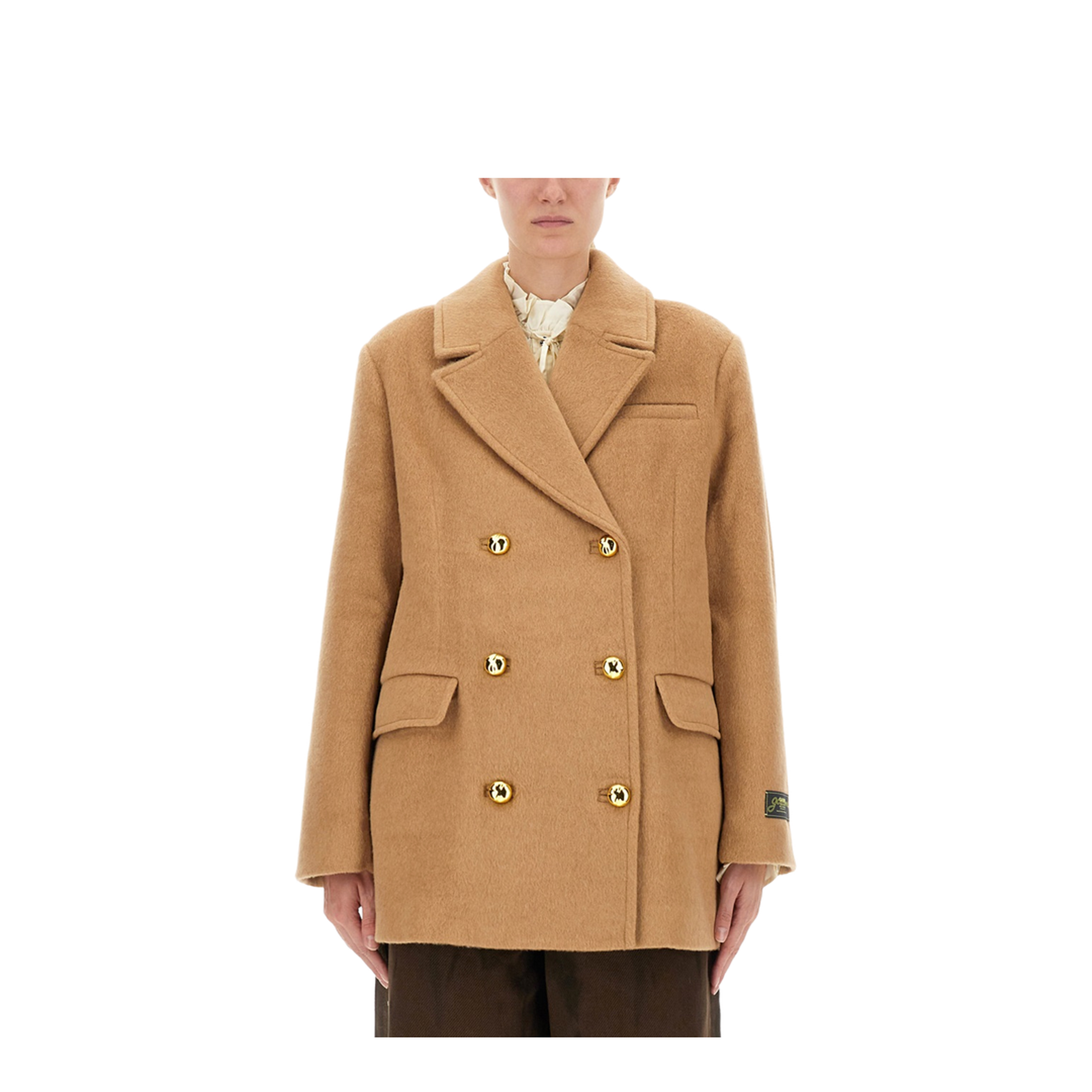 Double-Breasted Wool Blazer - Image 1