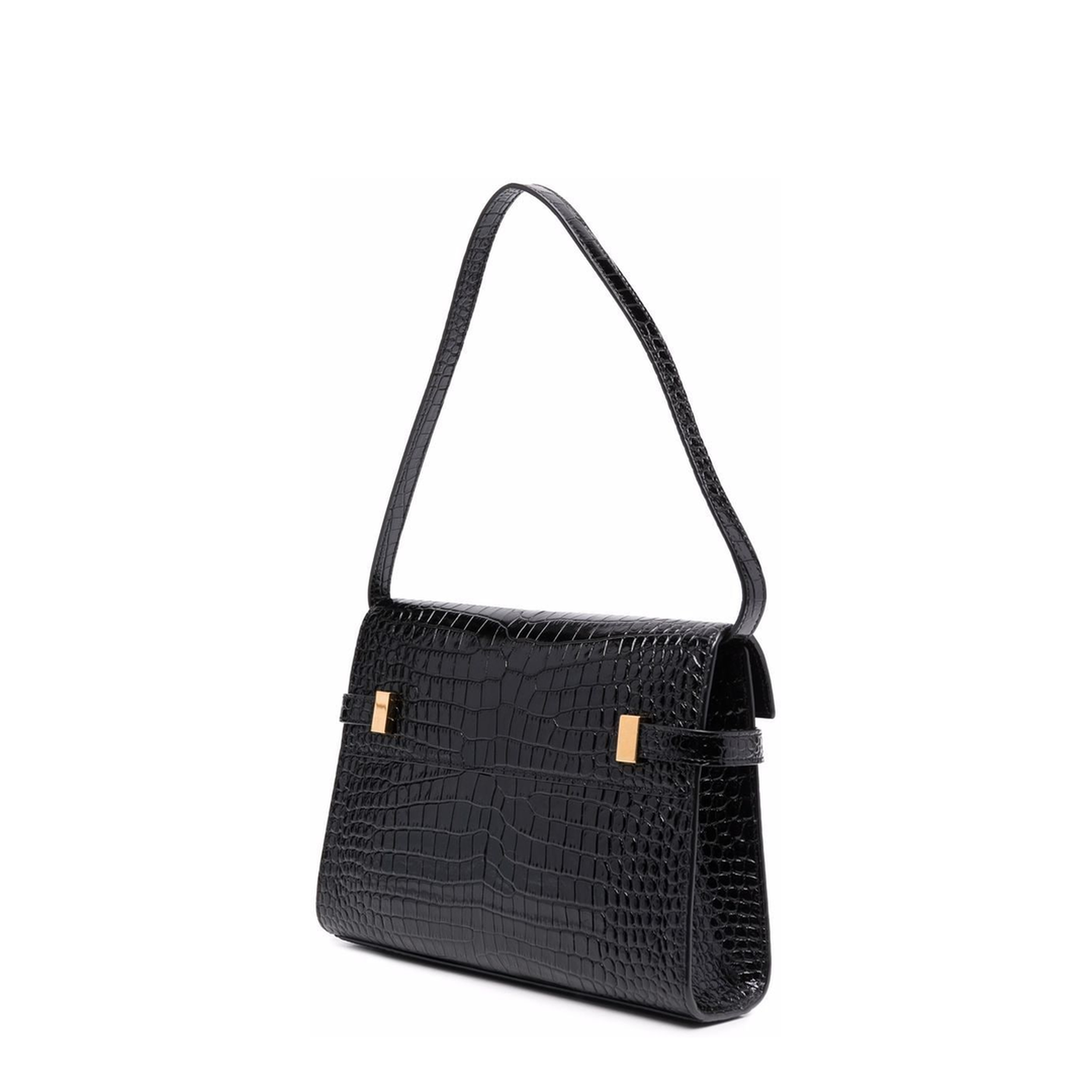 Manhattan Small Leather Shoulder Bags - Black - Image 2