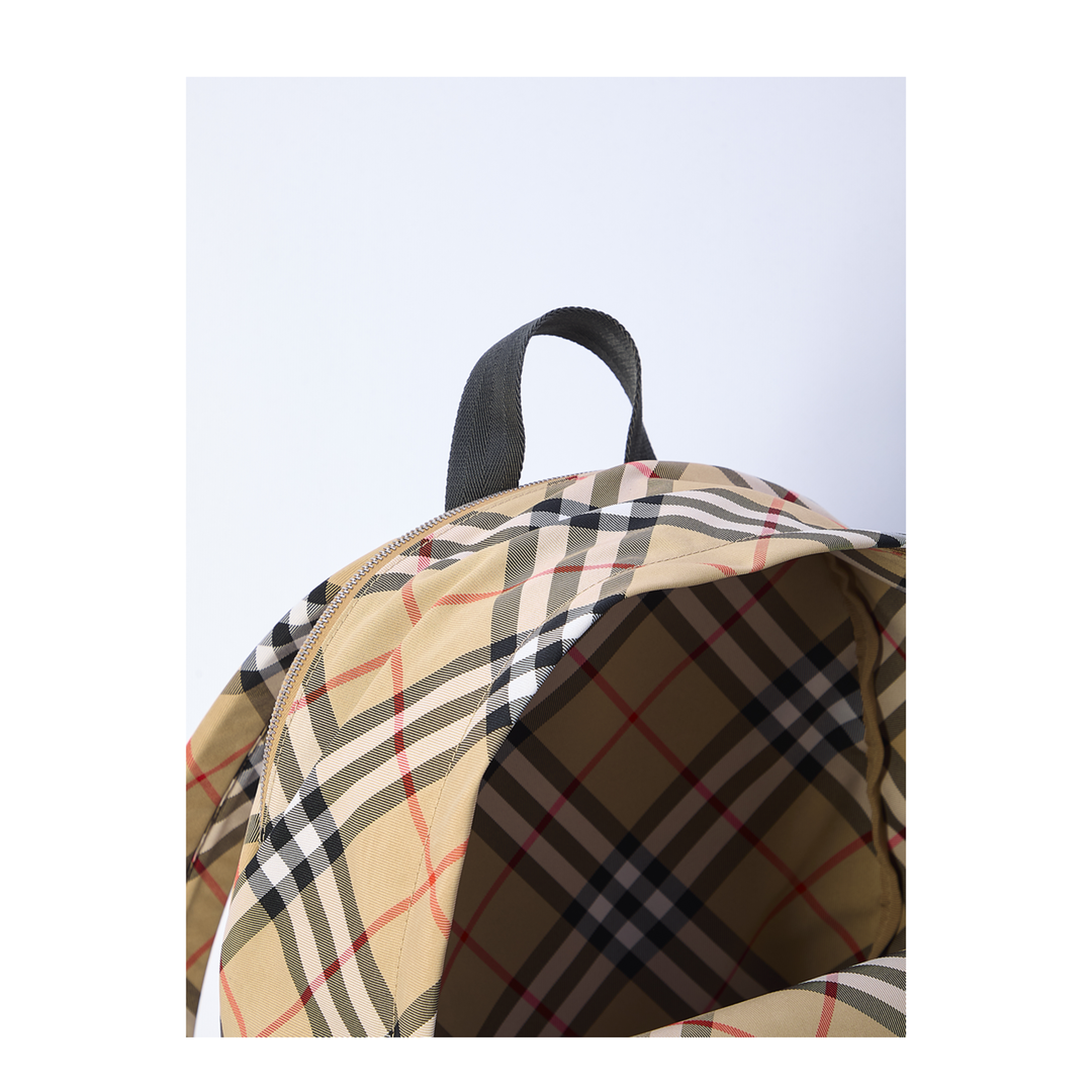 Check Nylon Backpack - Image 4