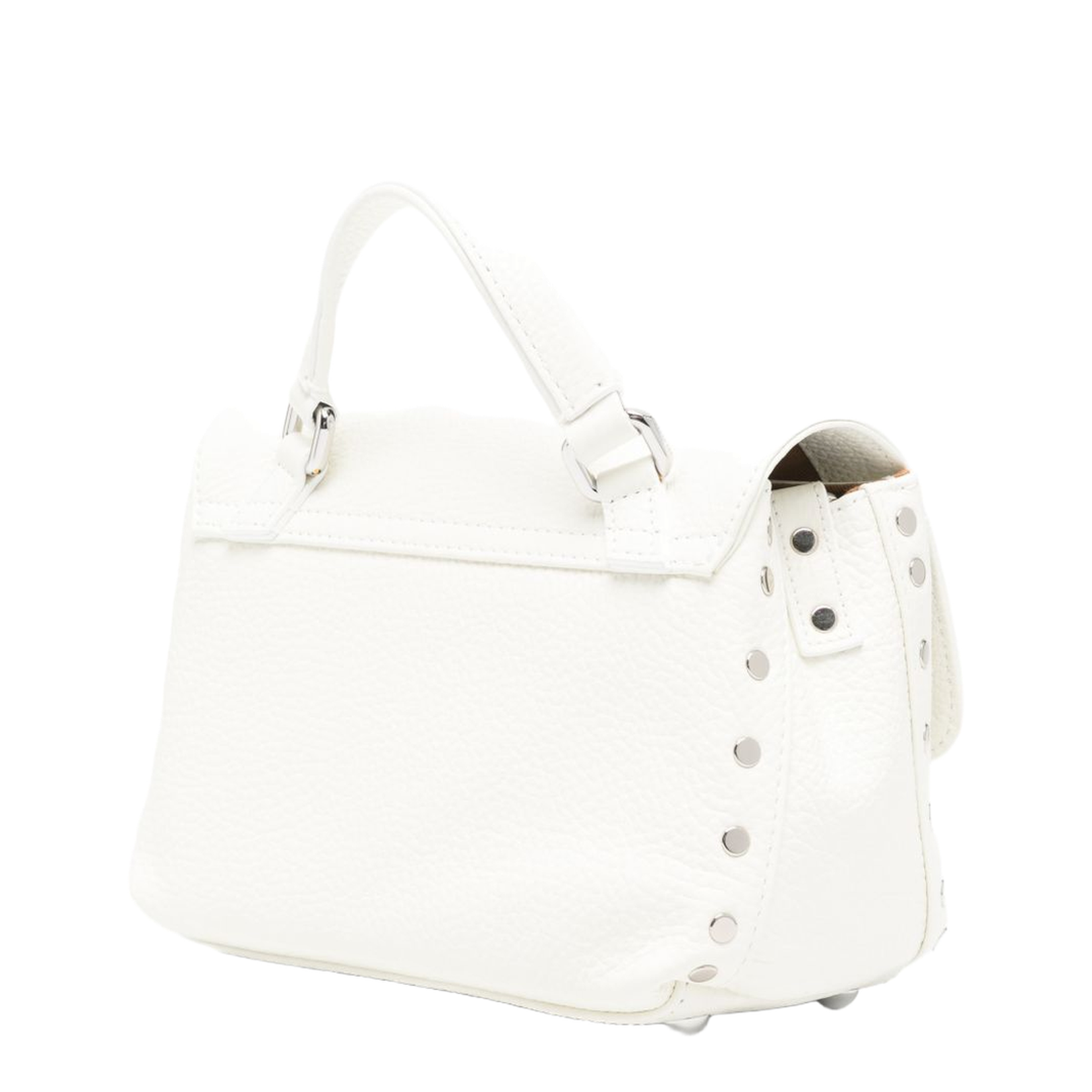 Postina Daily Baby Leather Handbag White - Image 2