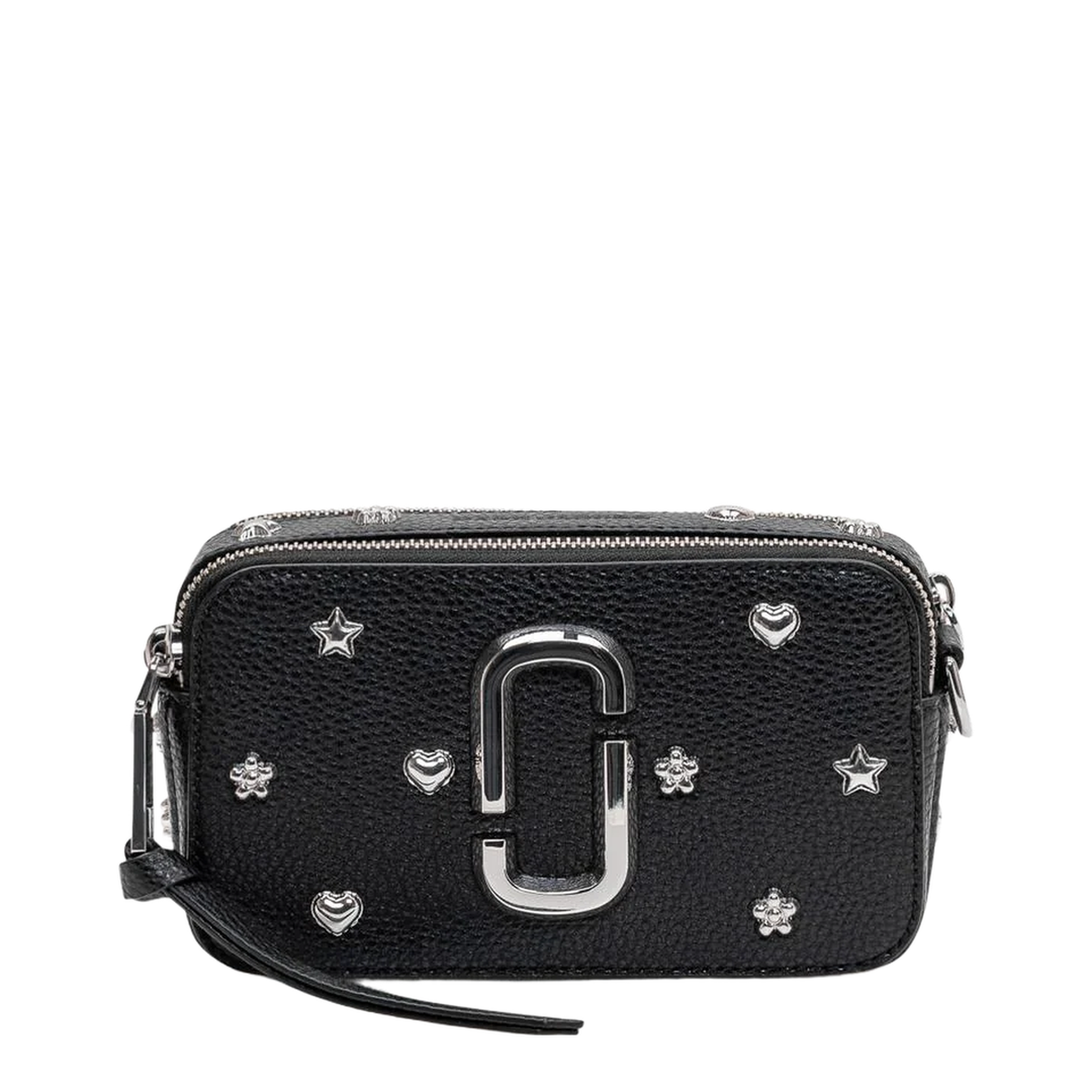 The Snapshot Mini Pebbled Leather Crossbody - Black Multi - Image 1