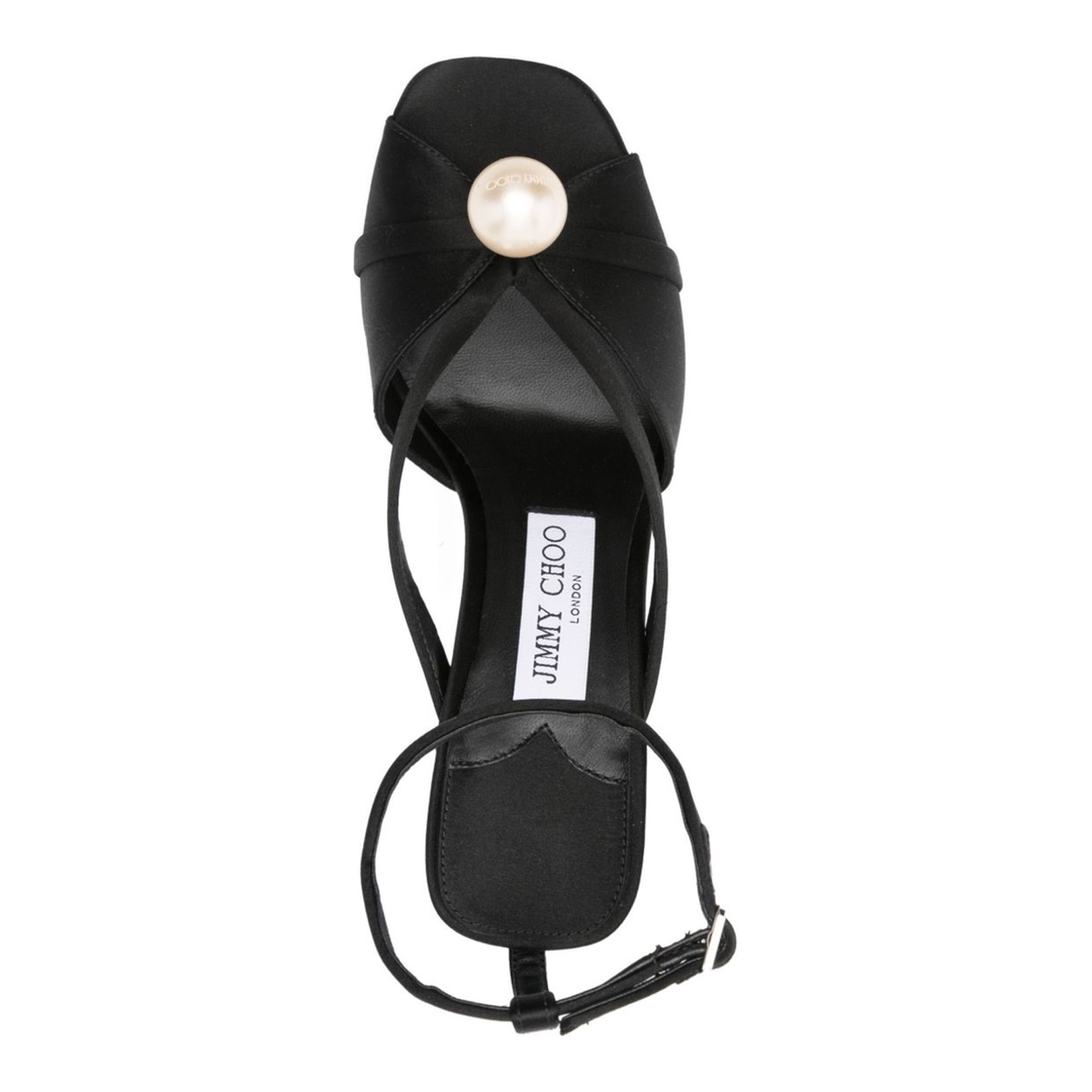 Embellished Satin Sandals - Image 4