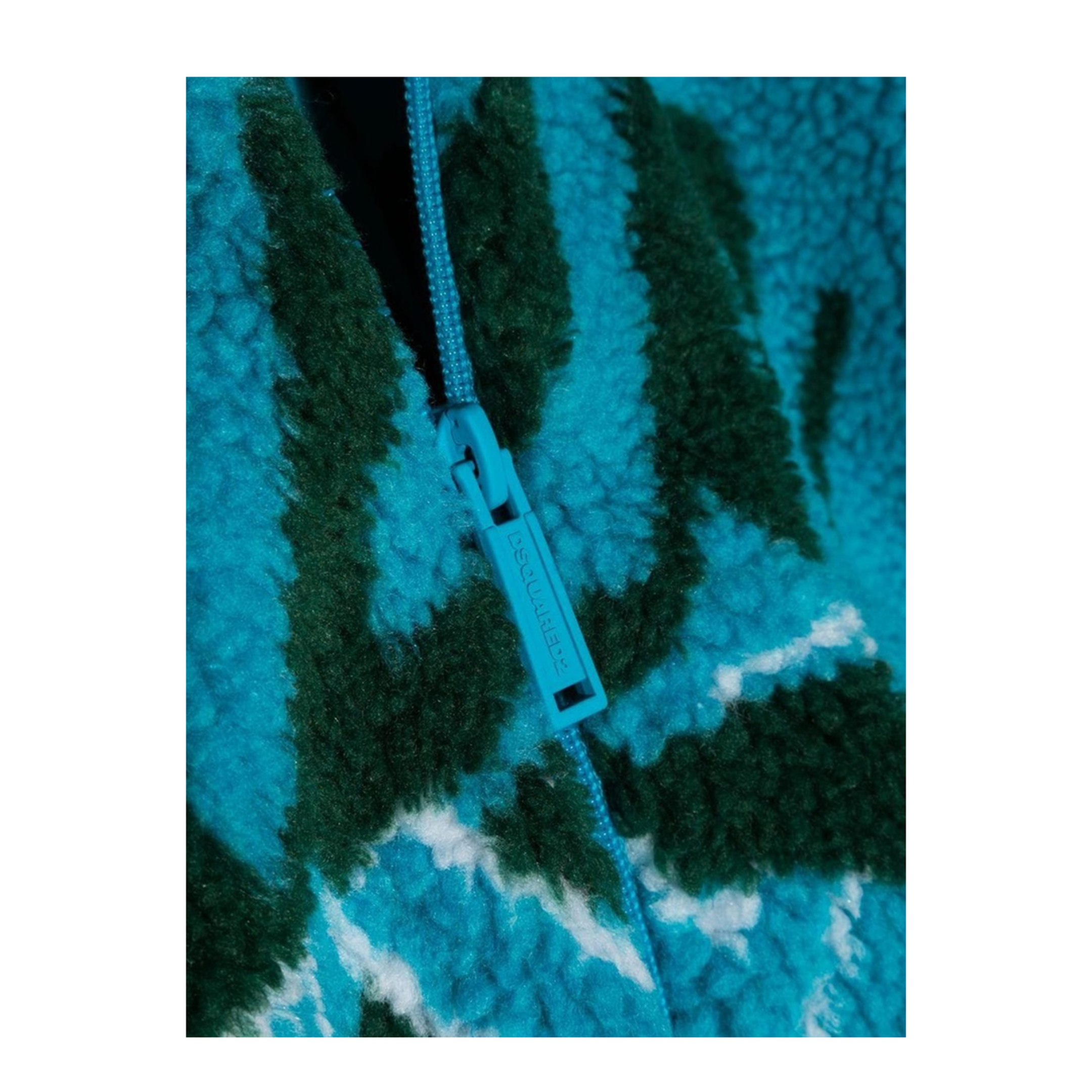 Jacquard Fur Zip Hoodie - Image 3