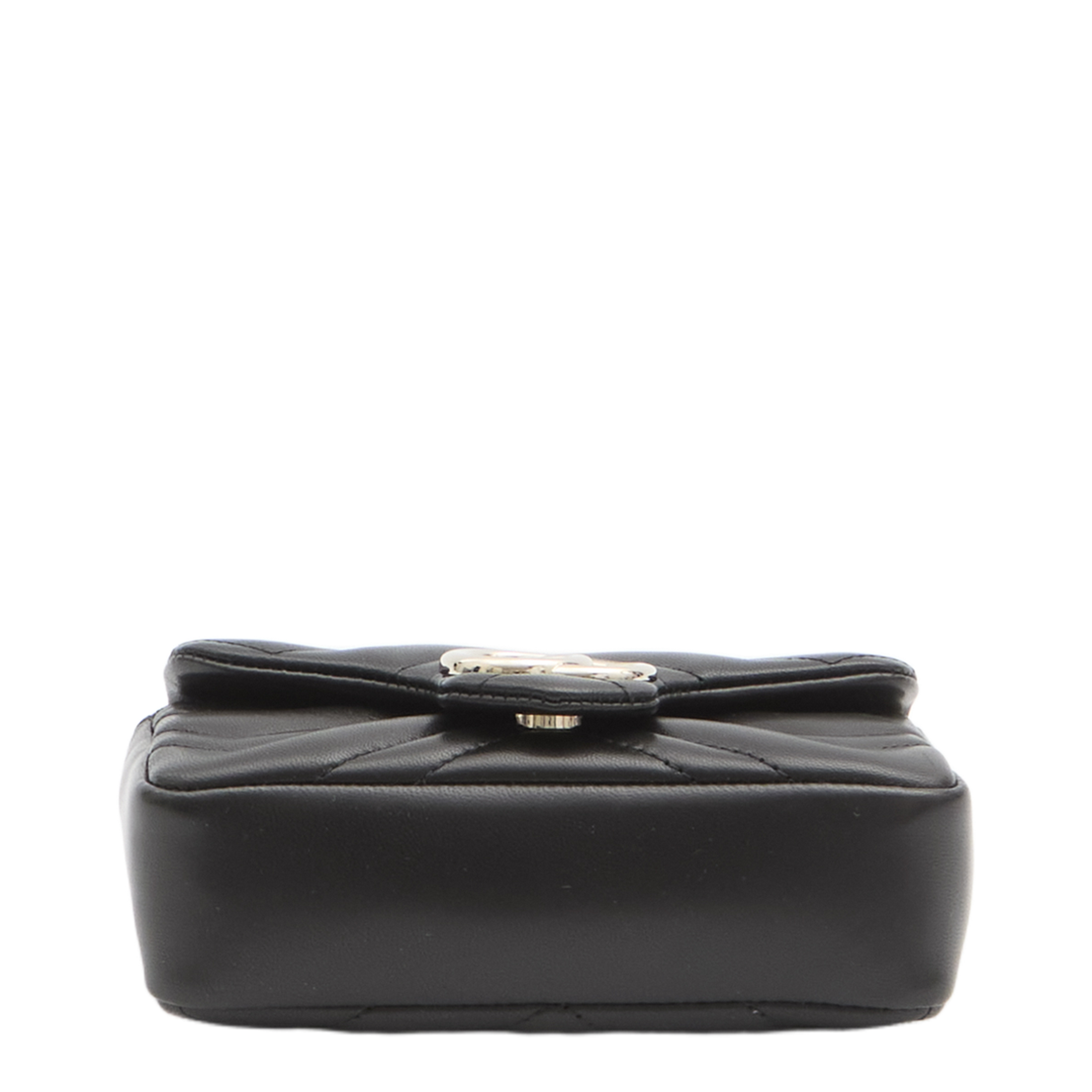 GG Marmont Mini Shoulder Bag Lambskin - Black - Image 3