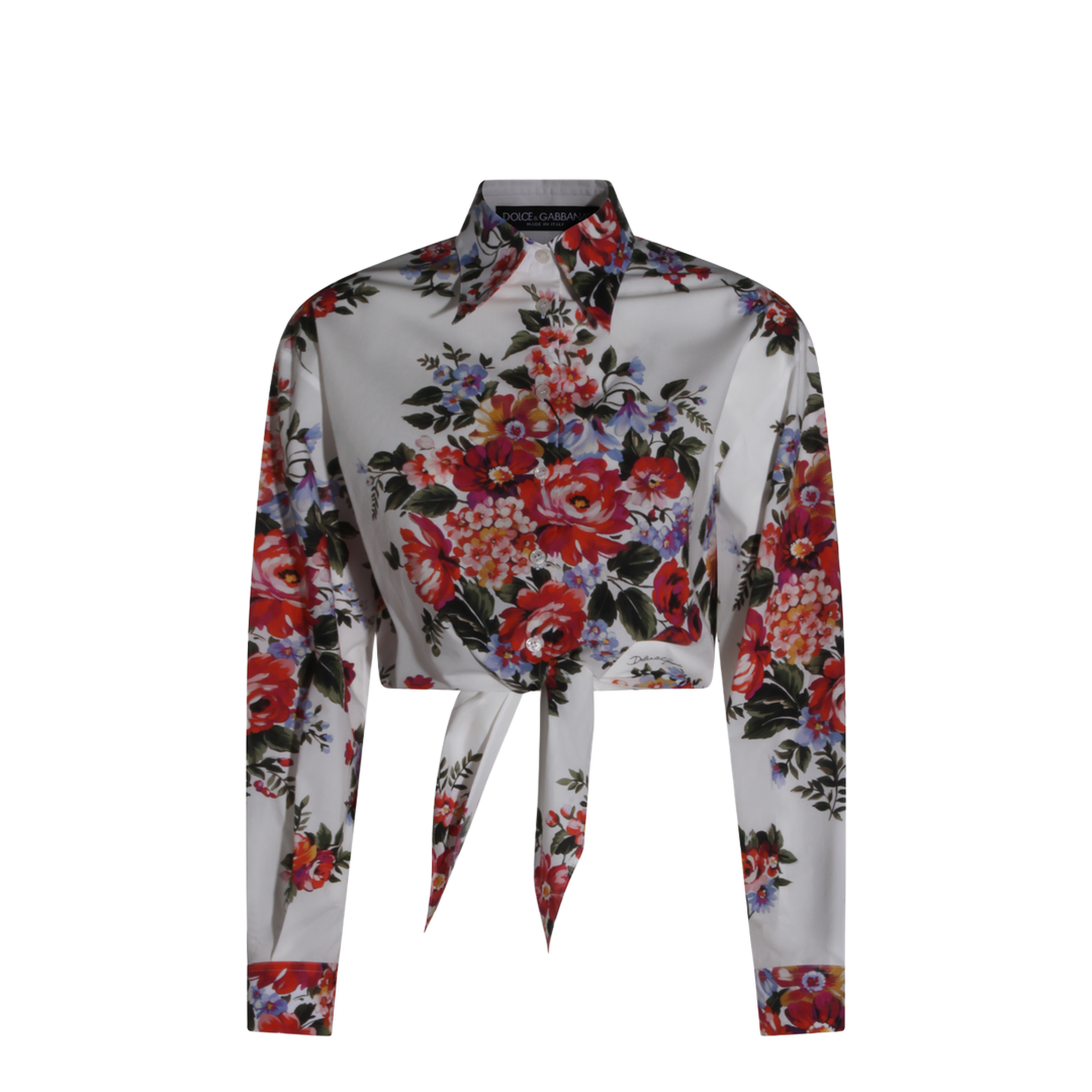 Floral Print Crop Shirt - Image 5
