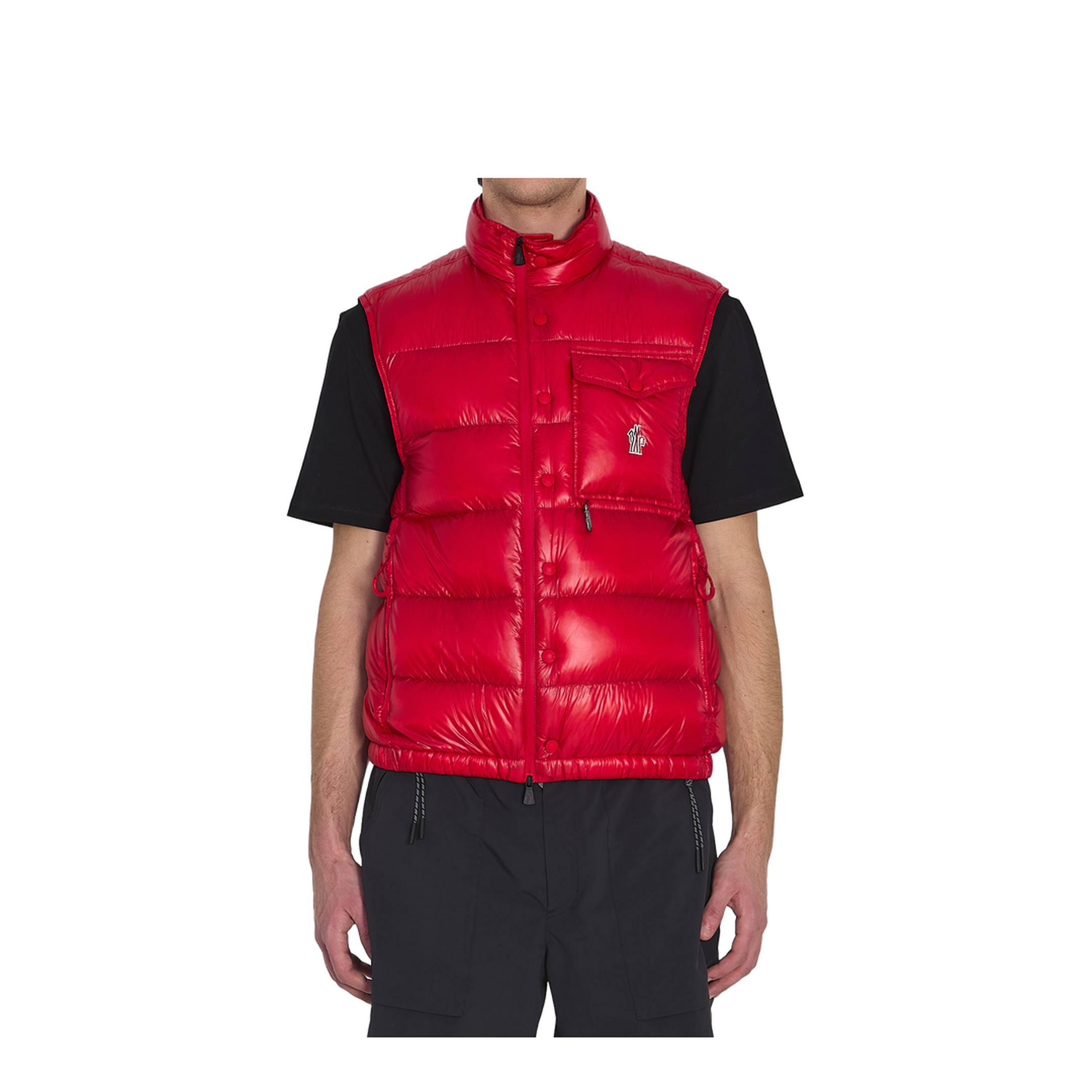 Red Uychi Packable Down Gilet - Image 1