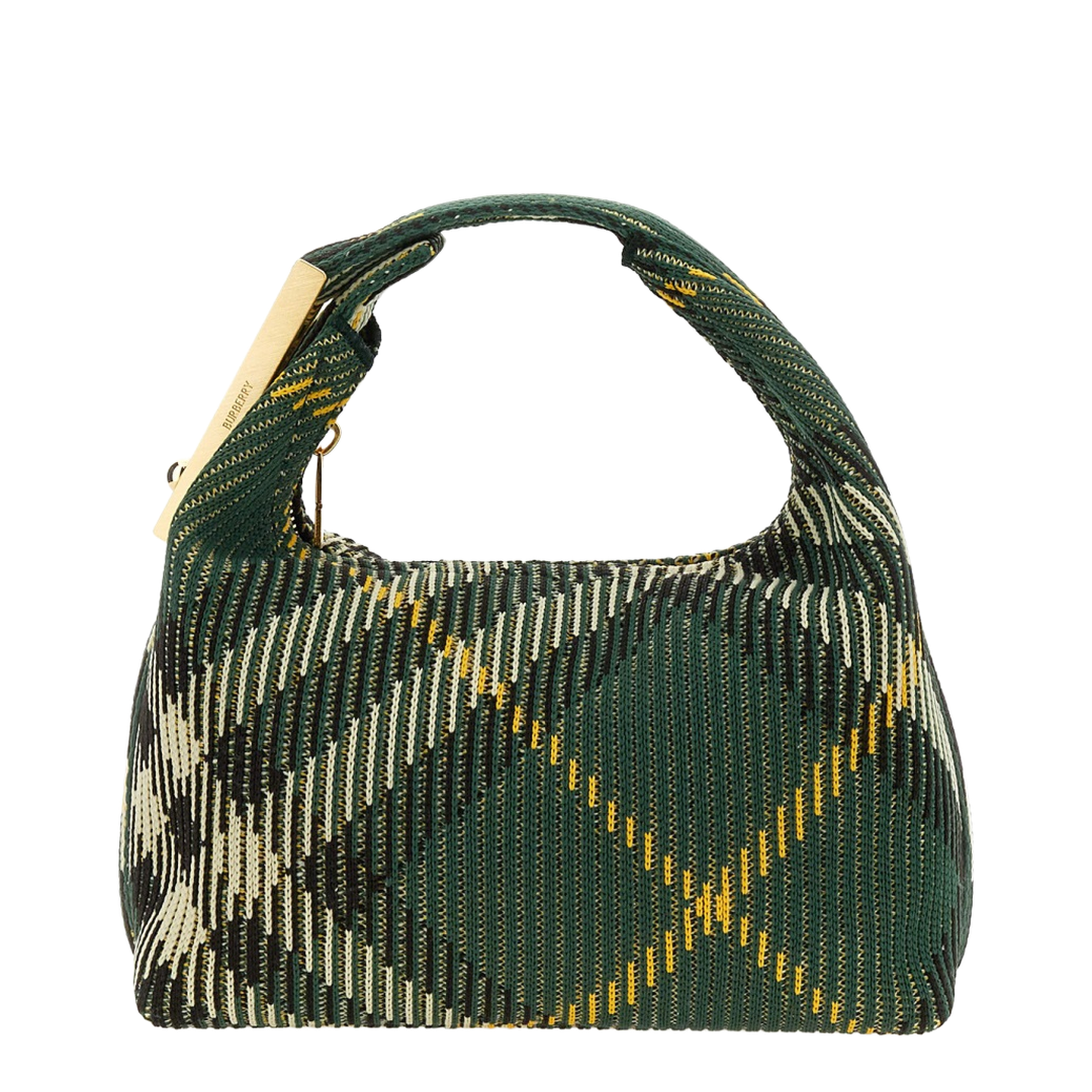 Peg Mini Polyamide Shoulder Bag - Green - Image 1
