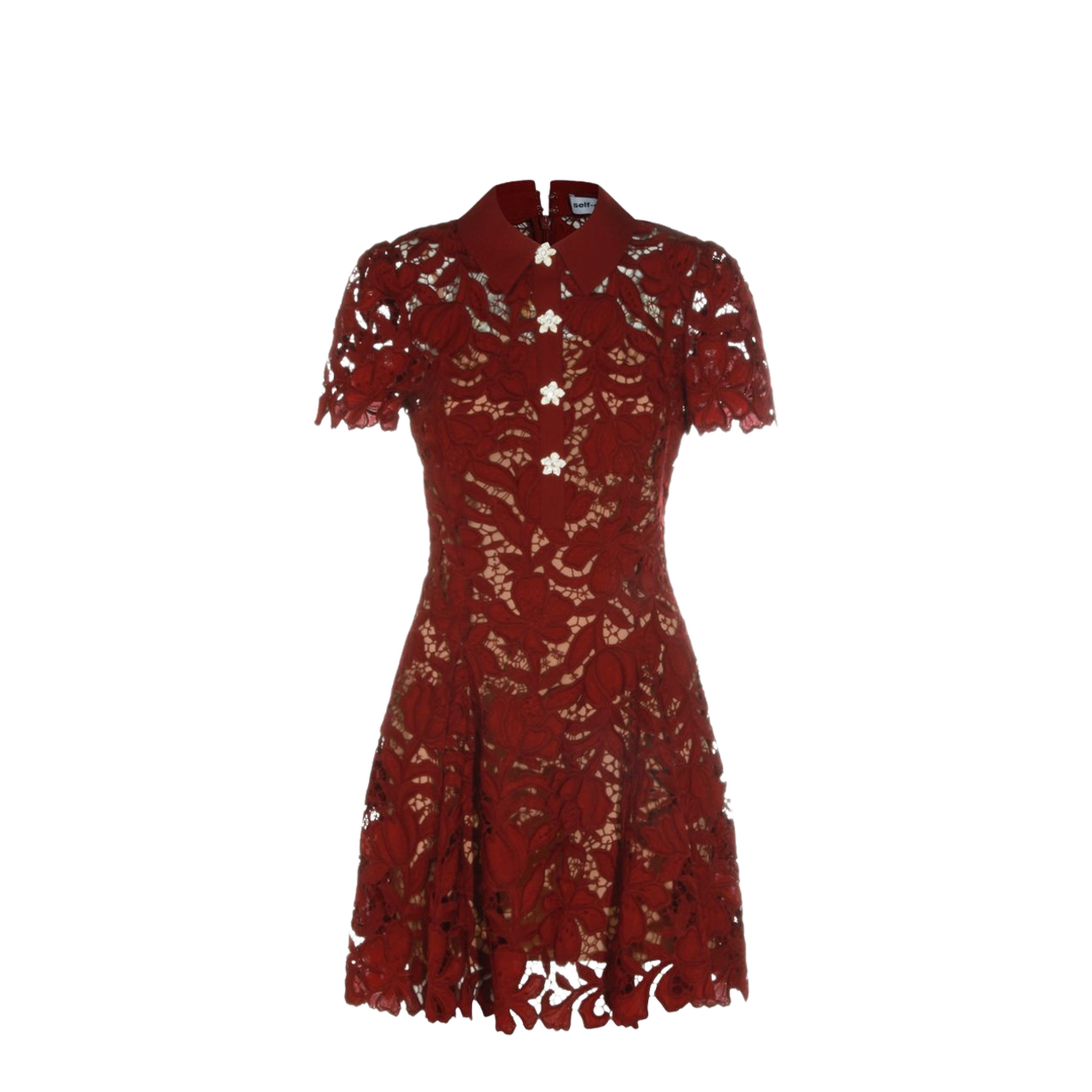 Self-portrait Dresses BORDEAUX - Image 1