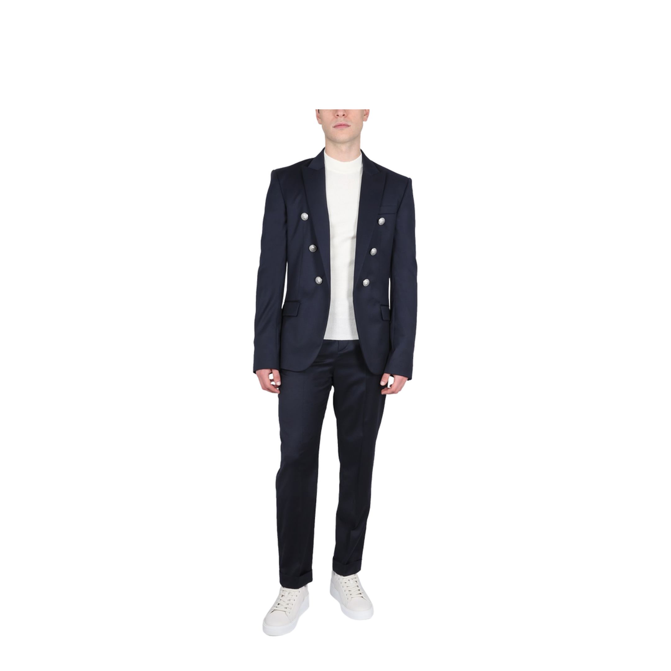 Pleated Wool Trousers - Image 2