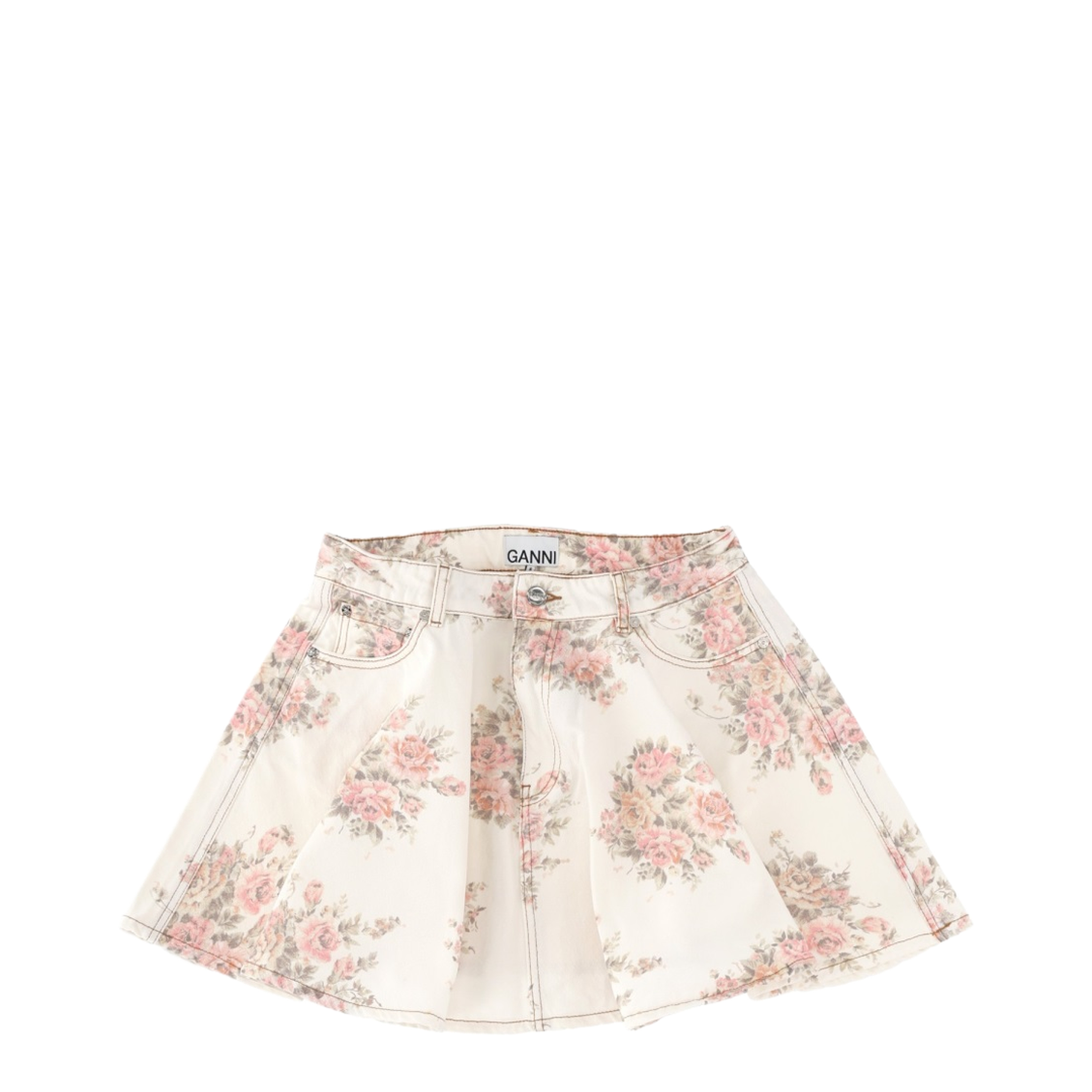 Denim Miniskirt - Image 1