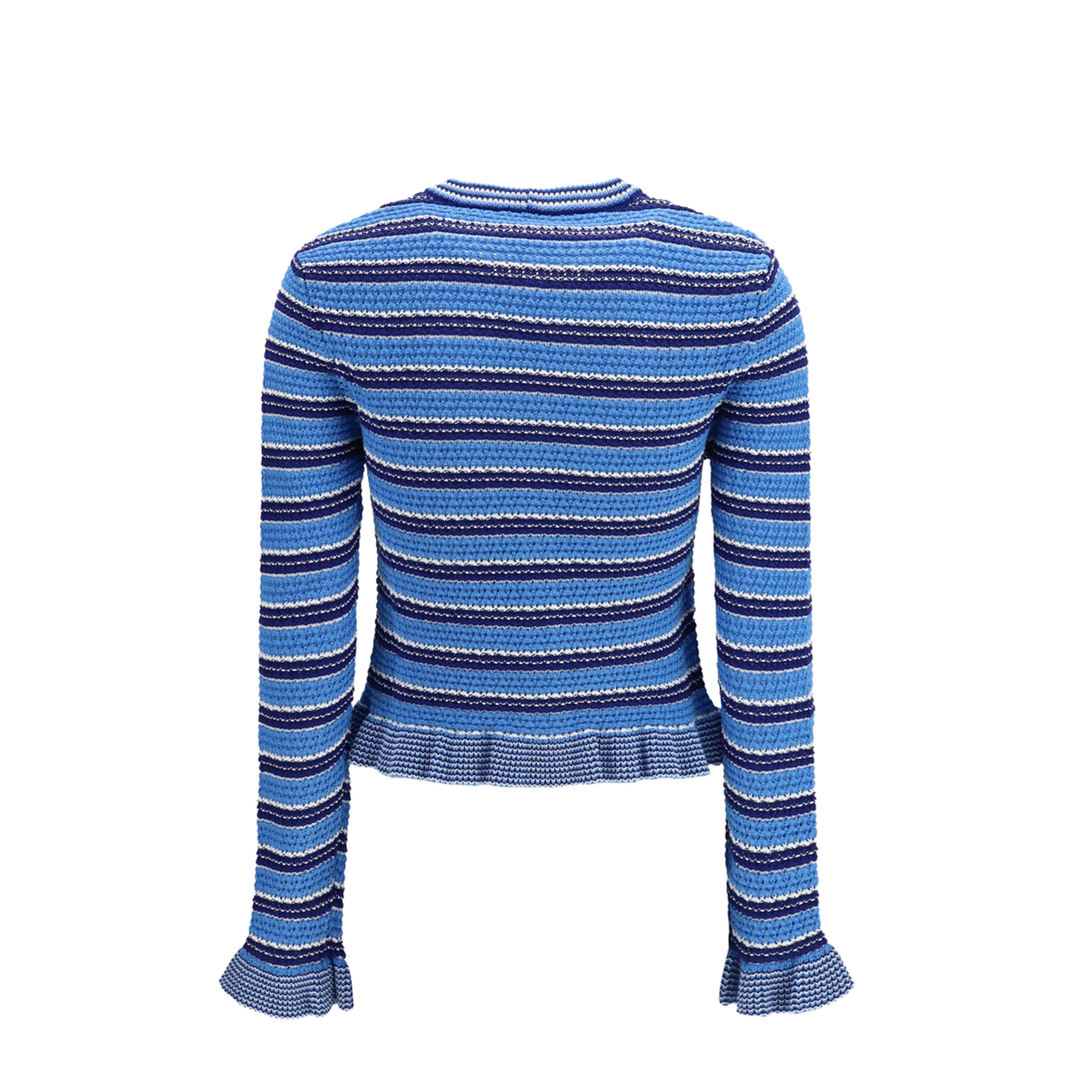Striped Cotton Cardigan - Image 2