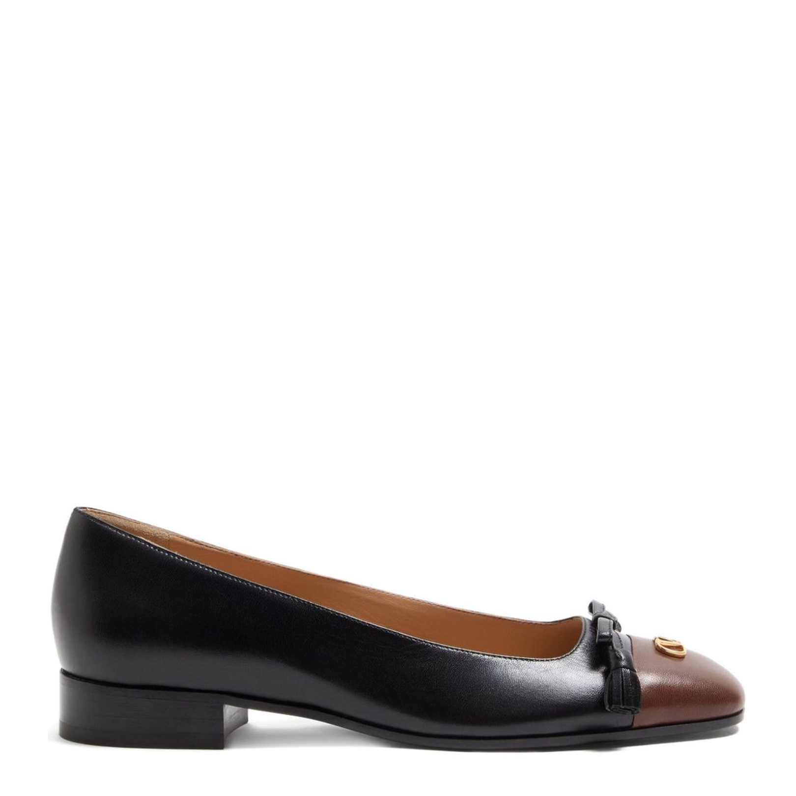 Black Square Toe Flat Sole - Image 1