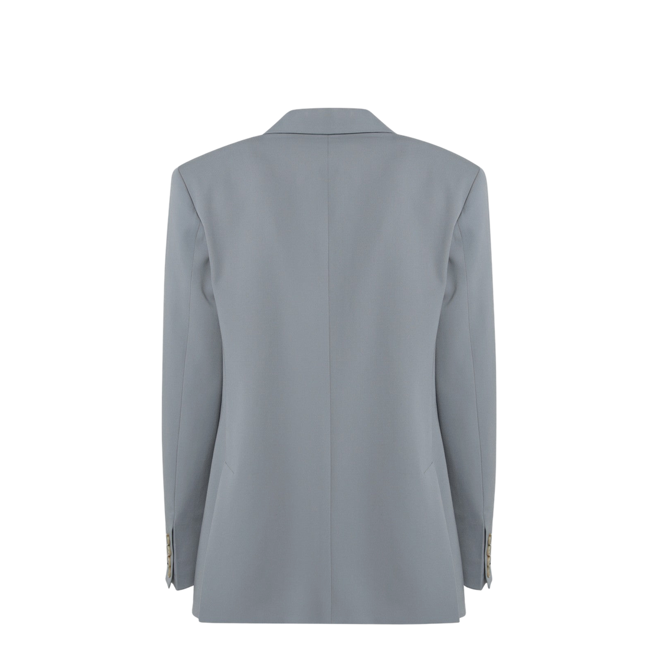 Light Grey Wool Double-Breasted Jacket - Image 2