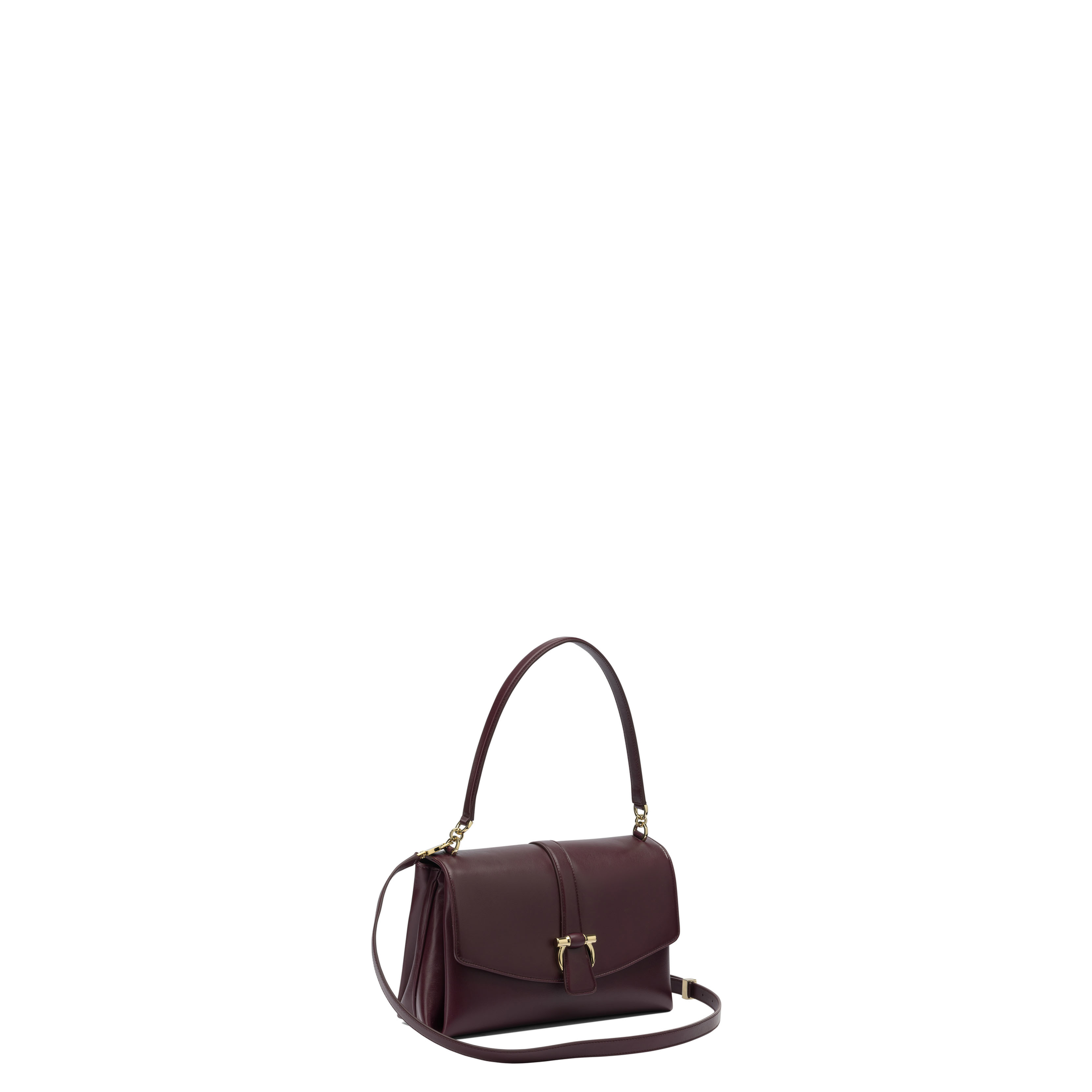 Leather Handbag Maroon - Image 2