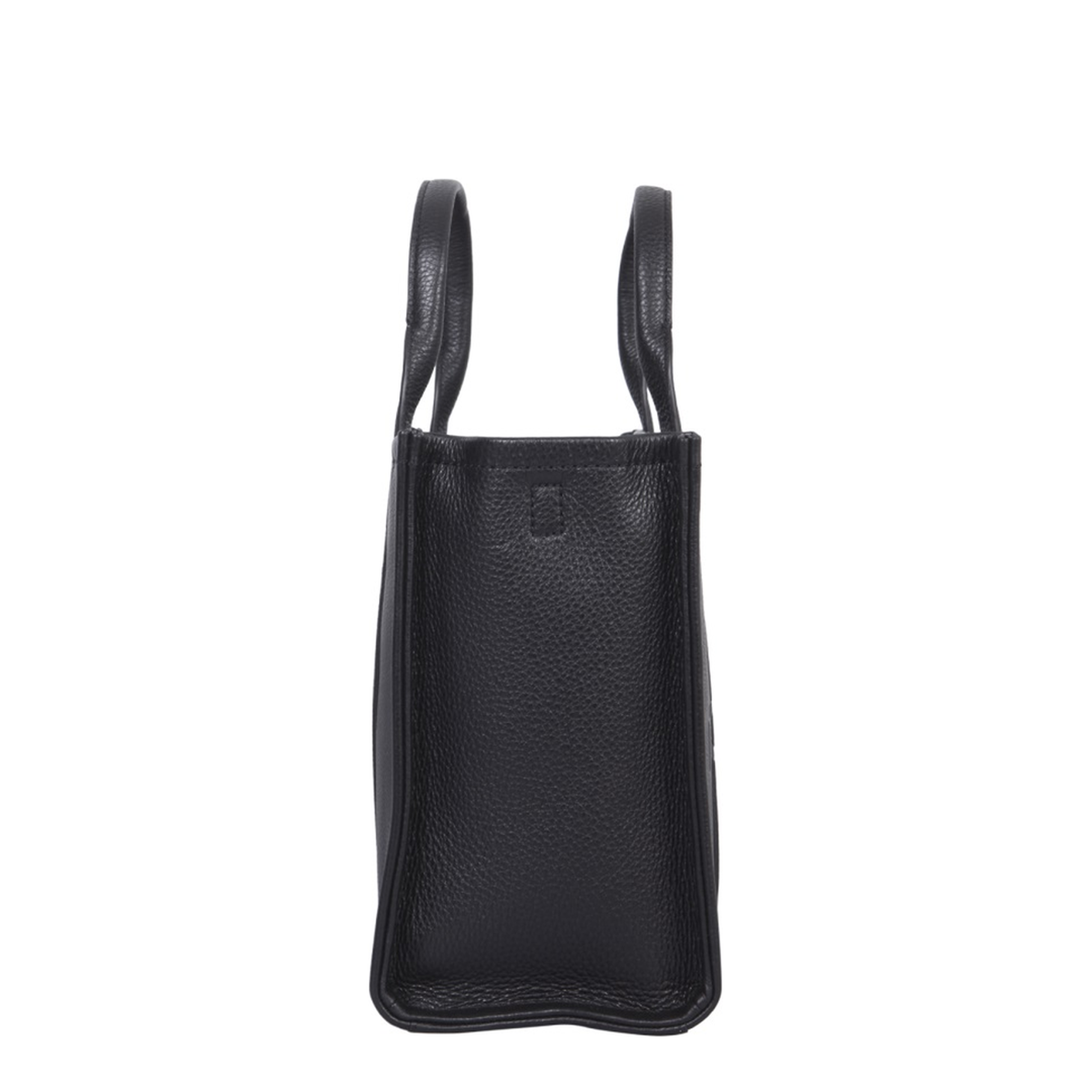 Medium Tote Bag In Black Leather - Image 11