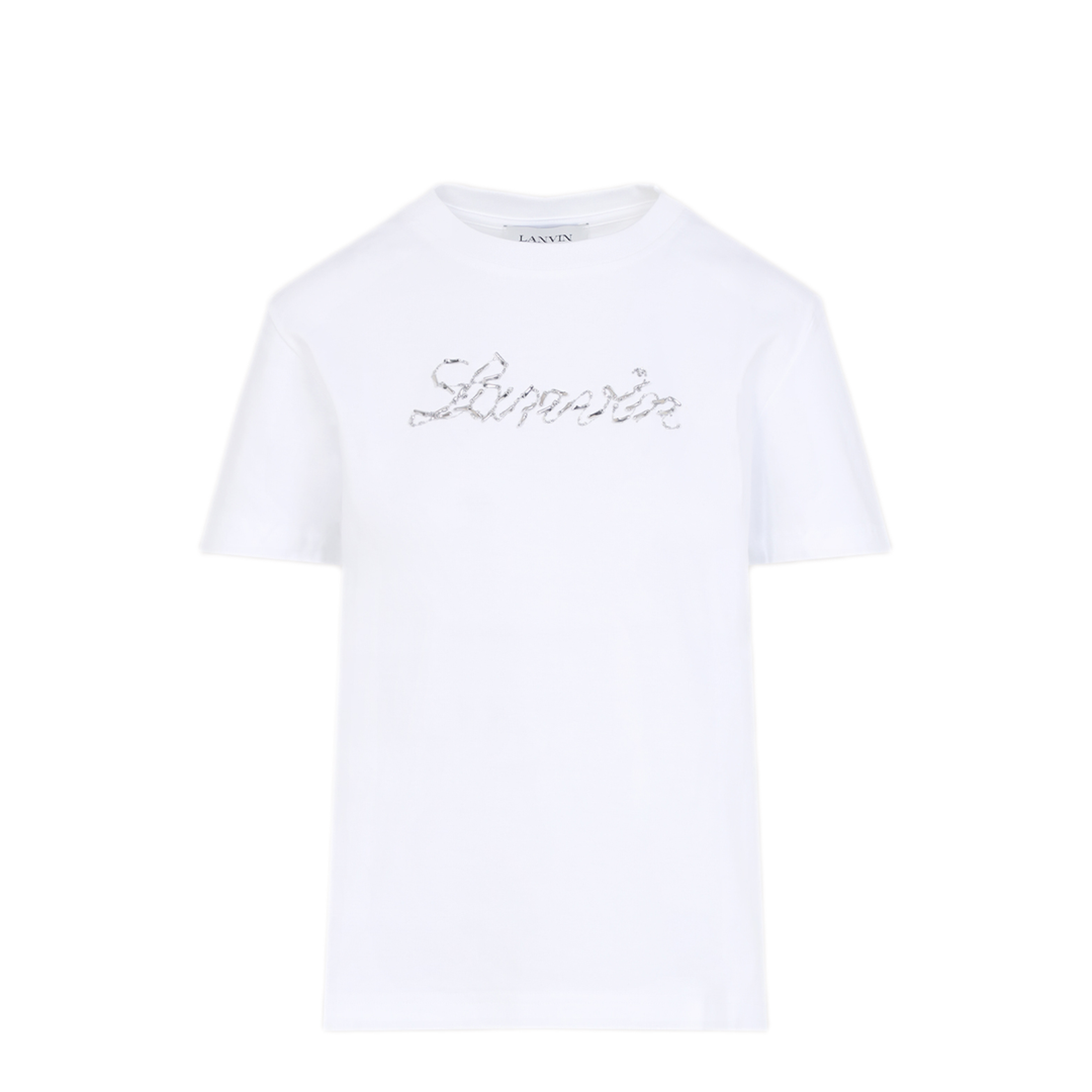 Embroidered Script Logo T-Shirt - Image 3