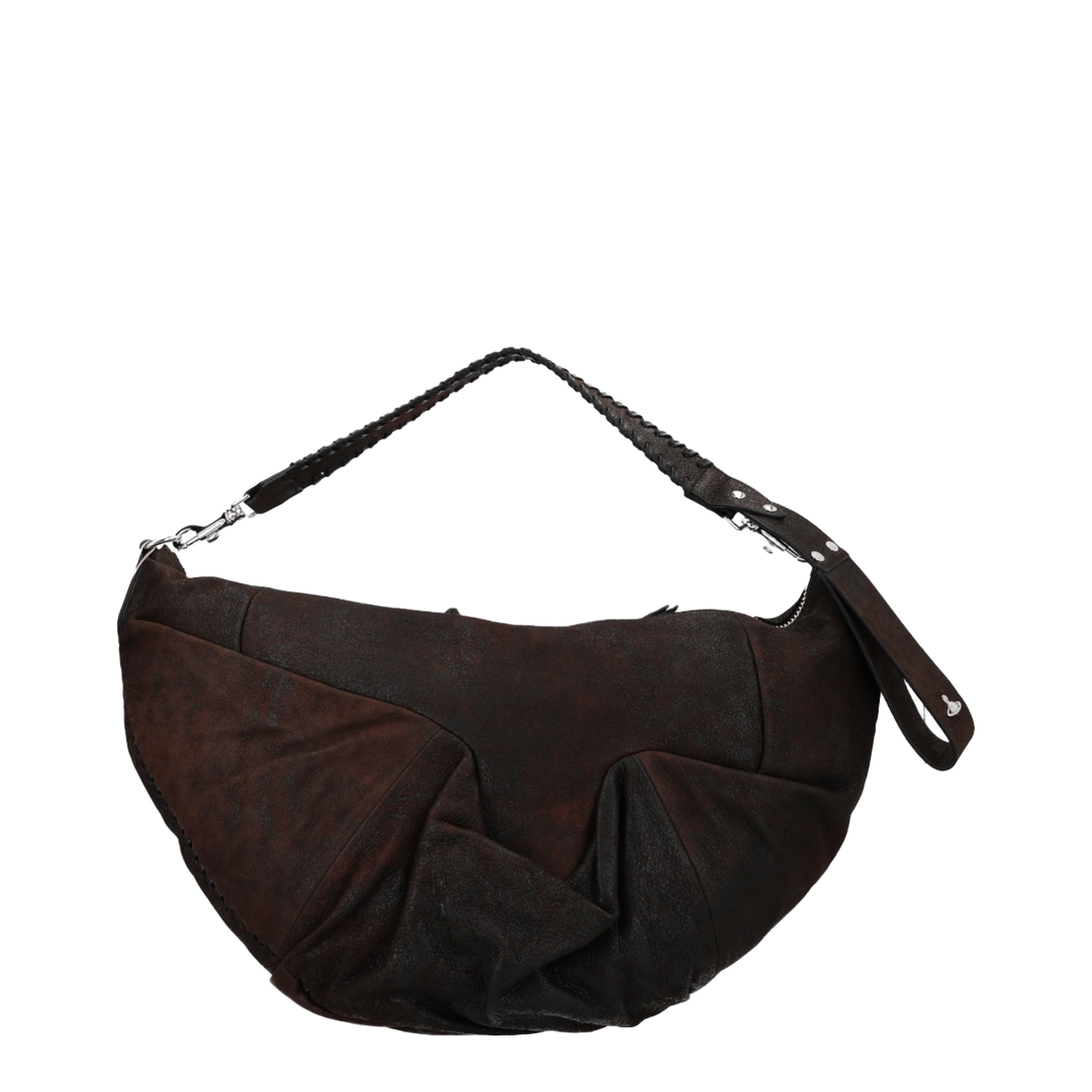 Agnes Medium Calf Leather Shoulder Bag - Brown - Image 3
