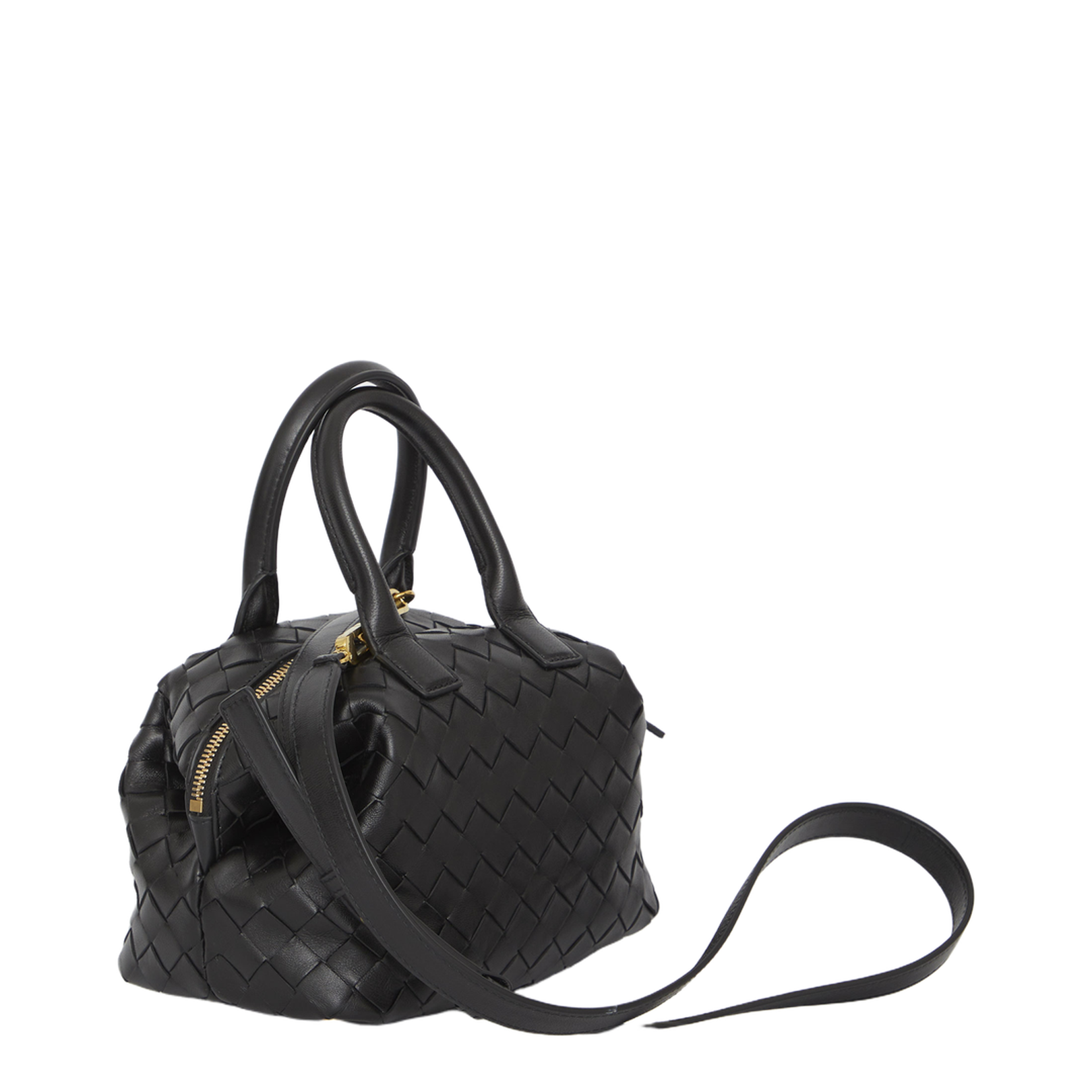 Bauletto Mini Leather Handbags - Black - Image 3