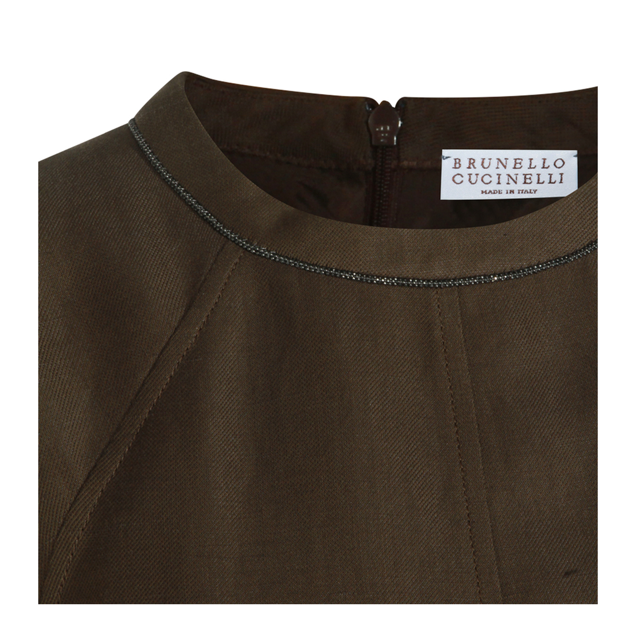 Brown Viscose Blend Dress - Image 5