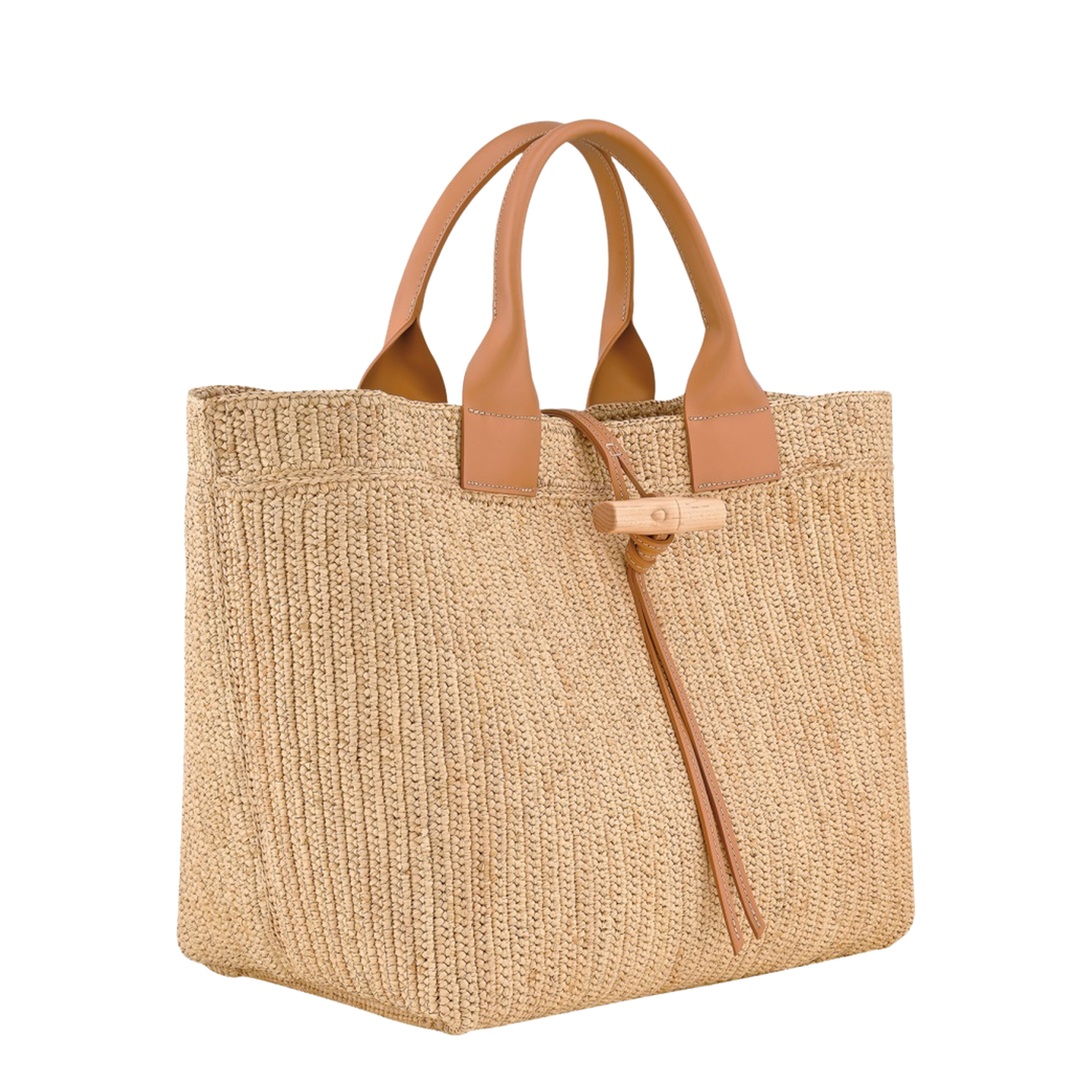 Le Roseau L Raffia Tote Bag - Vegetal - Image 3