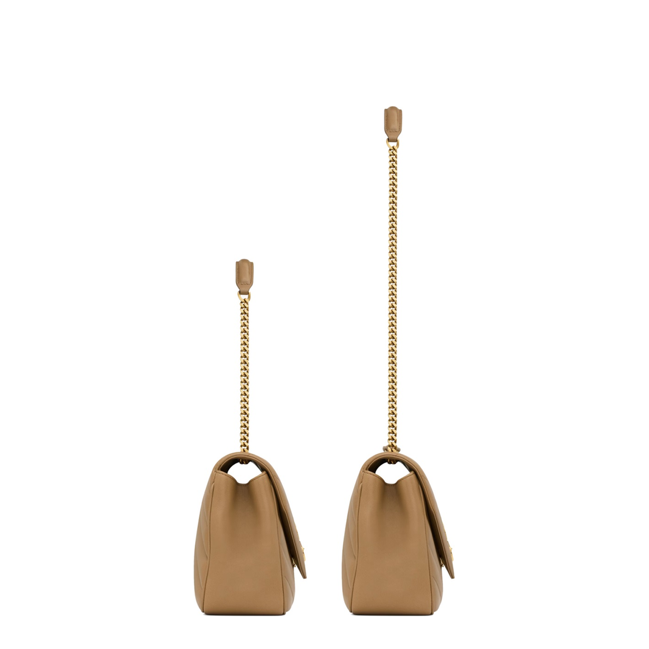 LOULOU Medium Lambskin Shoulder Bag - Natural Tan - Image 3